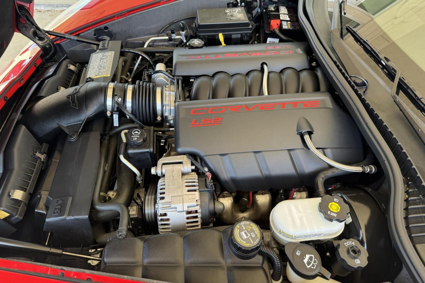 2006 Victory Red /Black/Red Chevrolet Corvette Convertible (1G1YY36U665) with an V8 6.0 Liter engine, 6 Speed Manual transmission, located at 2304 W. Main St., Boise, ID, 83702, (208) 342-7777, 43.622105, -116.218658 - 6-Speed Manual Convertible! 3LT and Z51 package! - Photo#10