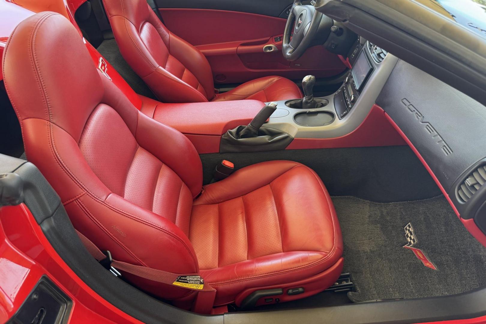 2006 Victory Red /Black/Red Chevrolet Corvette Convertible (1G1YY36U665) with an V8 6.0 Liter engine, 6 Speed Manual transmission, located at 2304 W. Main St., Boise, ID, 83702, (208) 342-7777, 43.622105, -116.218658 - 6-Speed Manual Convertible! 3LT and Z51 package! - Photo#12