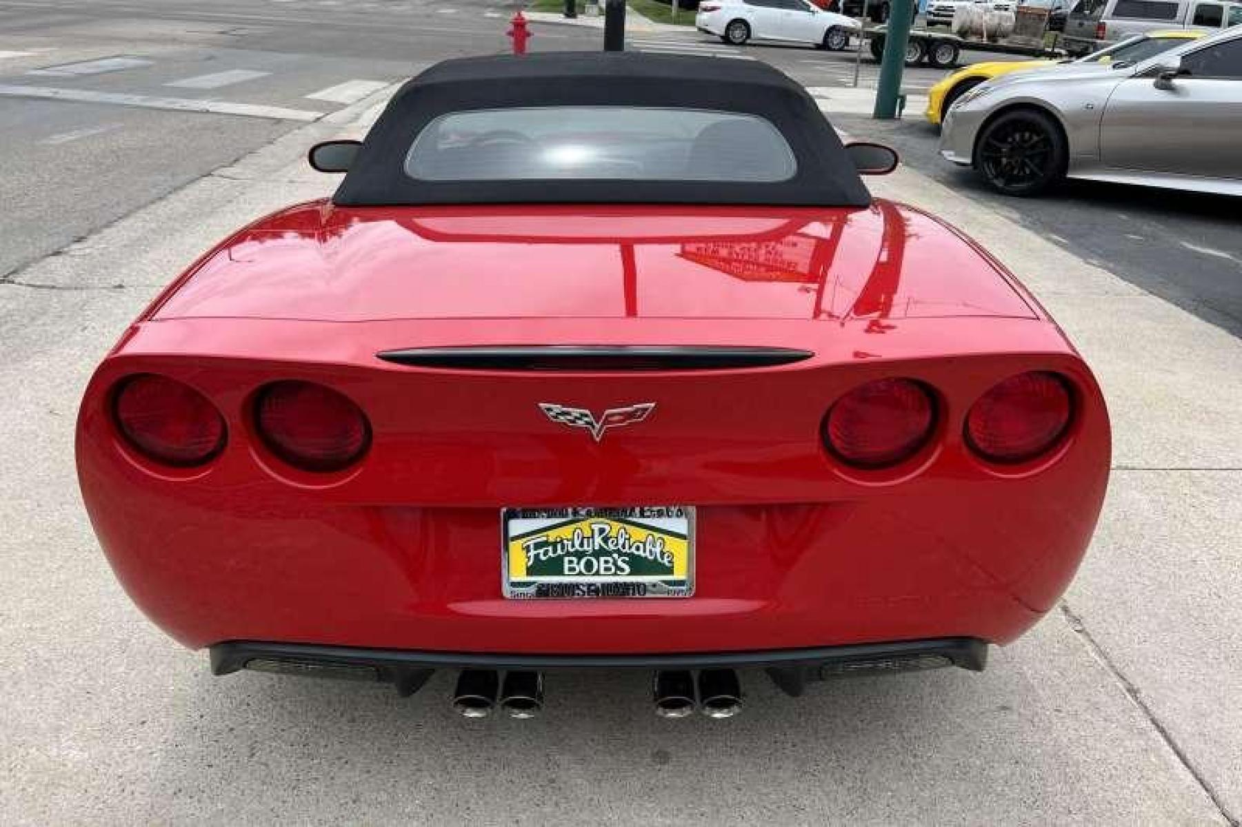 2006 Victory Red /Black/Red Chevrolet Corvette 3LT Convertible (1G1YY36U665) with an V8 6.0L engine, Manual transmission, located at 2304 W. Main St., Boise, ID, 83702, (208) 342-7777, 43.622105, -116.218658 - 6-Speed Manual Convertible! 3LT and Z51 packages! - Photo #4