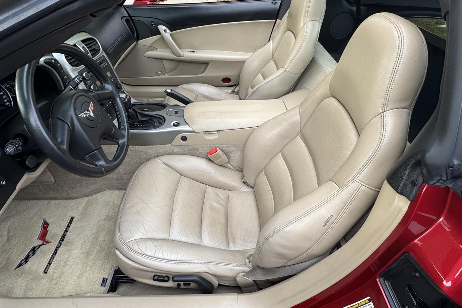 2005 Magnetic Red /Cashmere Chevrolet Corvette (1G1YY24U755) with an LS2 engine, Automatic transmission, located at 2304 W. Main St., Boise, ID, 83702, (208) 342-7777, 43.622105, -116.218658 - New Tires! Preferred Equipment Group! Ready To Go! - Photo#11