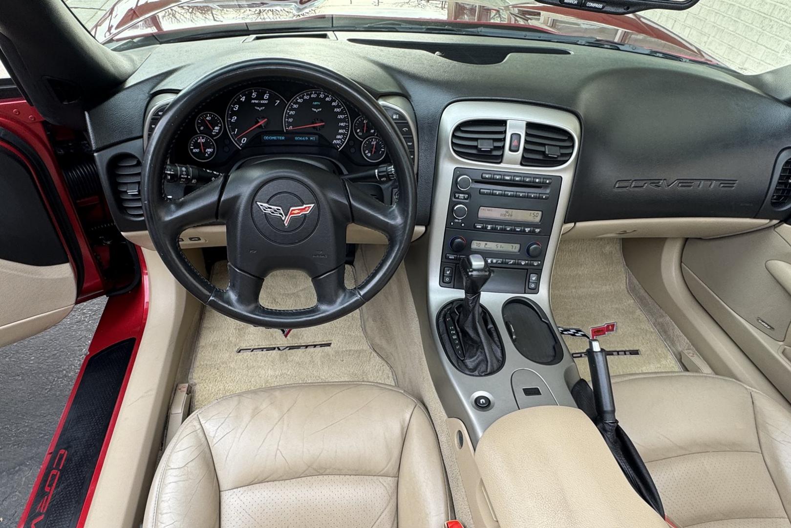 2005 Magnetic Red /Cashmere Chevrolet Corvette (1G1YY24U755) with an LS2 engine, Automatic transmission, located at 2304 W. Main St., Boise, ID, 83702, (208) 342-7777, 43.622105, -116.218658 - New Tires! Preferred Equipment Group! Ready To Go! - Photo#10