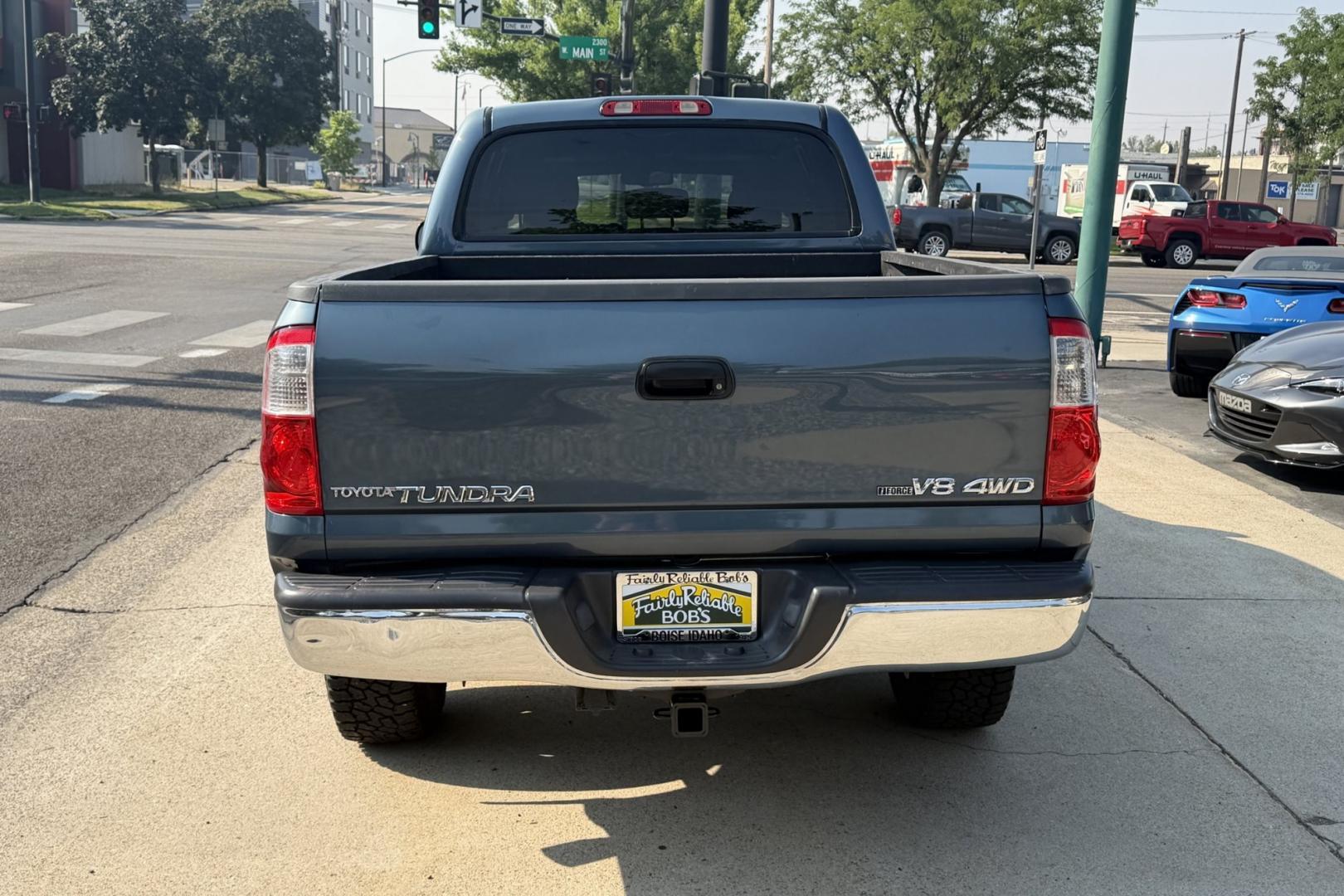 2006 Blue Steel /Gray Toyota Tundra SR5 TRD Off Road (5TBDT44106S) with an V8 4.7 Liter engine, Automatic transmission, located at 2304 W. Main St., Boise, ID, 83702, (208) 342-7777, 43.622105, -116.218658 - Legendary Toyota Performance!- Photo#1