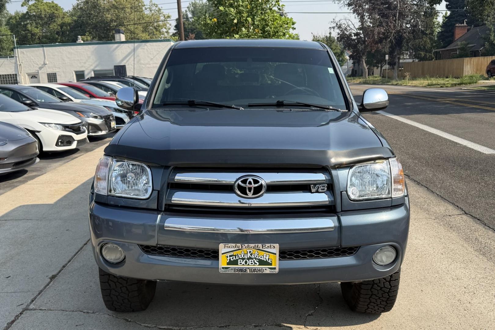 2006 Blue Steel /Gray Toyota Tundra SR5 TRD Off Road (5TBDT44106S) with an V8 4.7 Liter engine, Automatic transmission, located at 2304 W. Main St., Boise, ID, 83702, (208) 342-7777, 43.622105, -116.218658 - Legendary Toyota Performance!- Photo#3