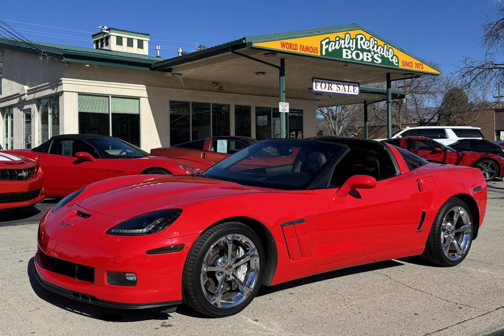 2011 Torch Red /Black Chevrolet Corvette Grand Sport 4LT (1G1YX2DW4B5) with an V8 6.2 Liter engine, Automatic 6 Speed transmission, located at 2304 W. Main St., Boise, ID, 83702, (208) 342-7777, 43.622105, -116.218658 - 4LT Trim Level! Clean! - Photo#0