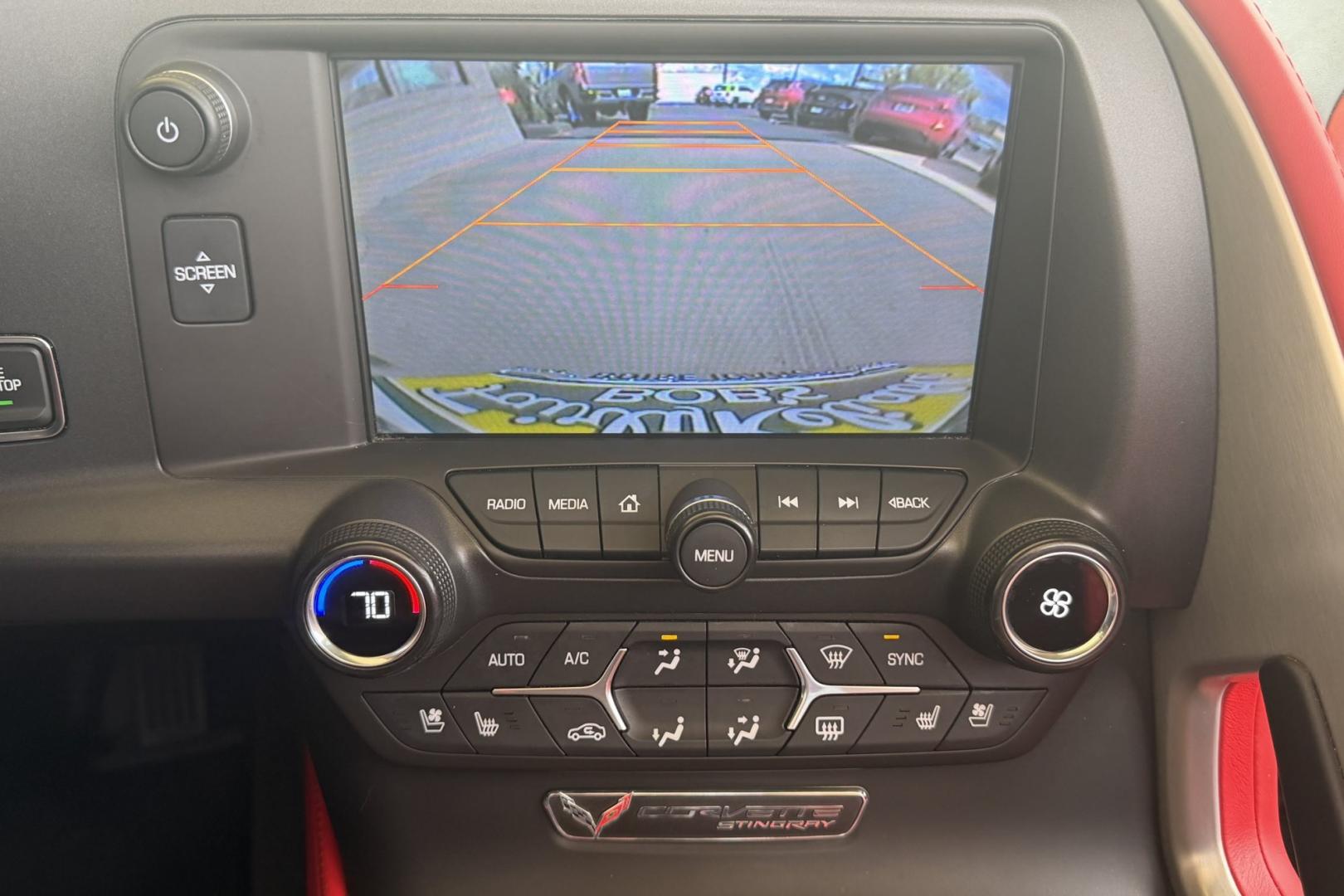 2014 Torch Red /Adrenaline Red Chevrolet Corvette Stingray 3LT (1G1YF2D75E5) with an V8 6.2 Liter engine, Automatic 6 Speed transmission, located at 2304 W. Main St., Boise, ID, 83702, (208) 342-7777, 43.622105, -116.218658 - Gorgeous 3LT Coupe! Low miles!- Photo#4