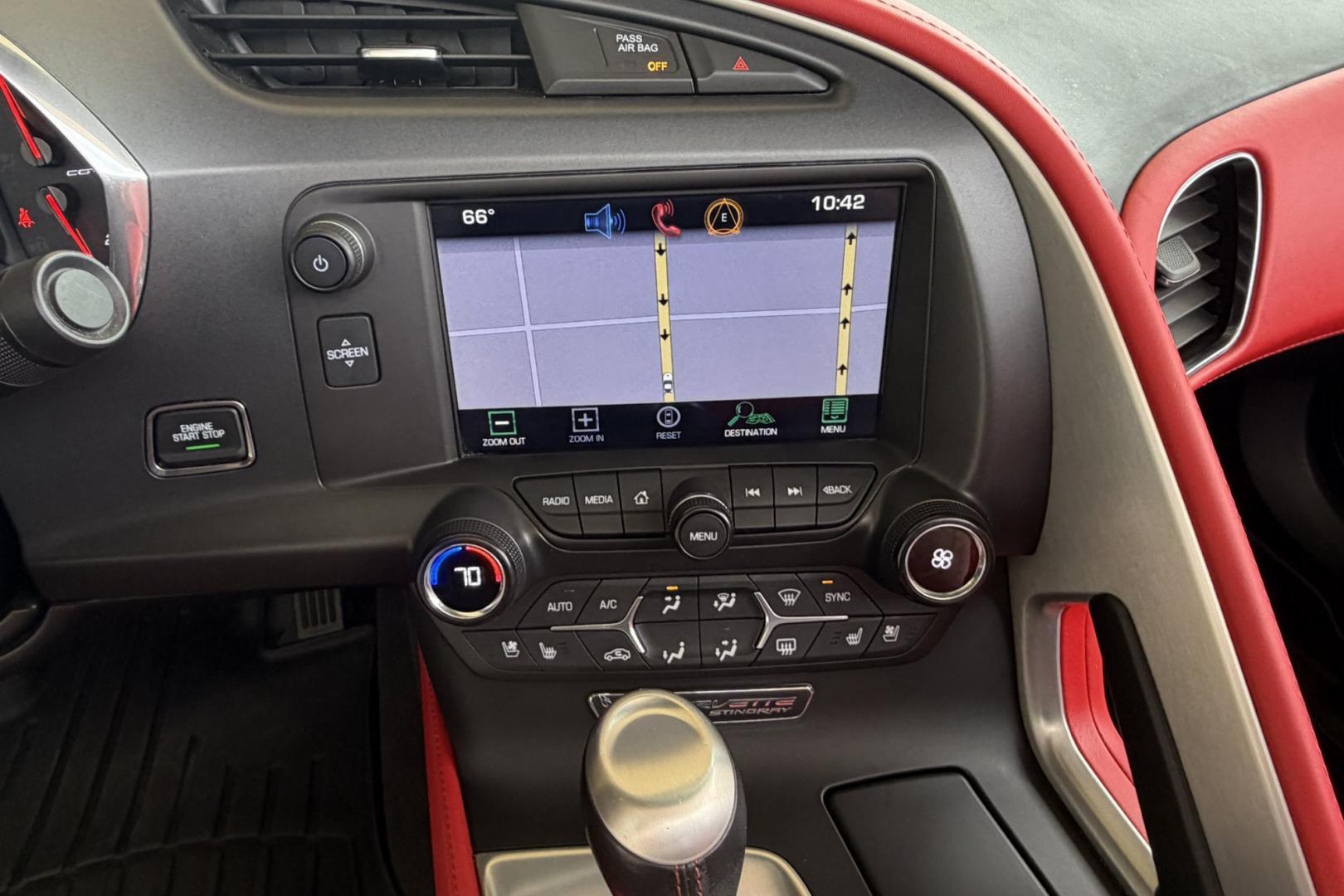 2014 Torch Red /Adrenaline Red Chevrolet Corvette Stingray 3LT (1G1YF2D75E5) with an V8 6.2 Liter engine, Automatic 6 Speed transmission, located at 2304 W. Main St., Boise, ID, 83702, (208) 342-7777, 43.622105, -116.218658 - Gorgeous 3LT Coupe! Low miles!- Photo#10