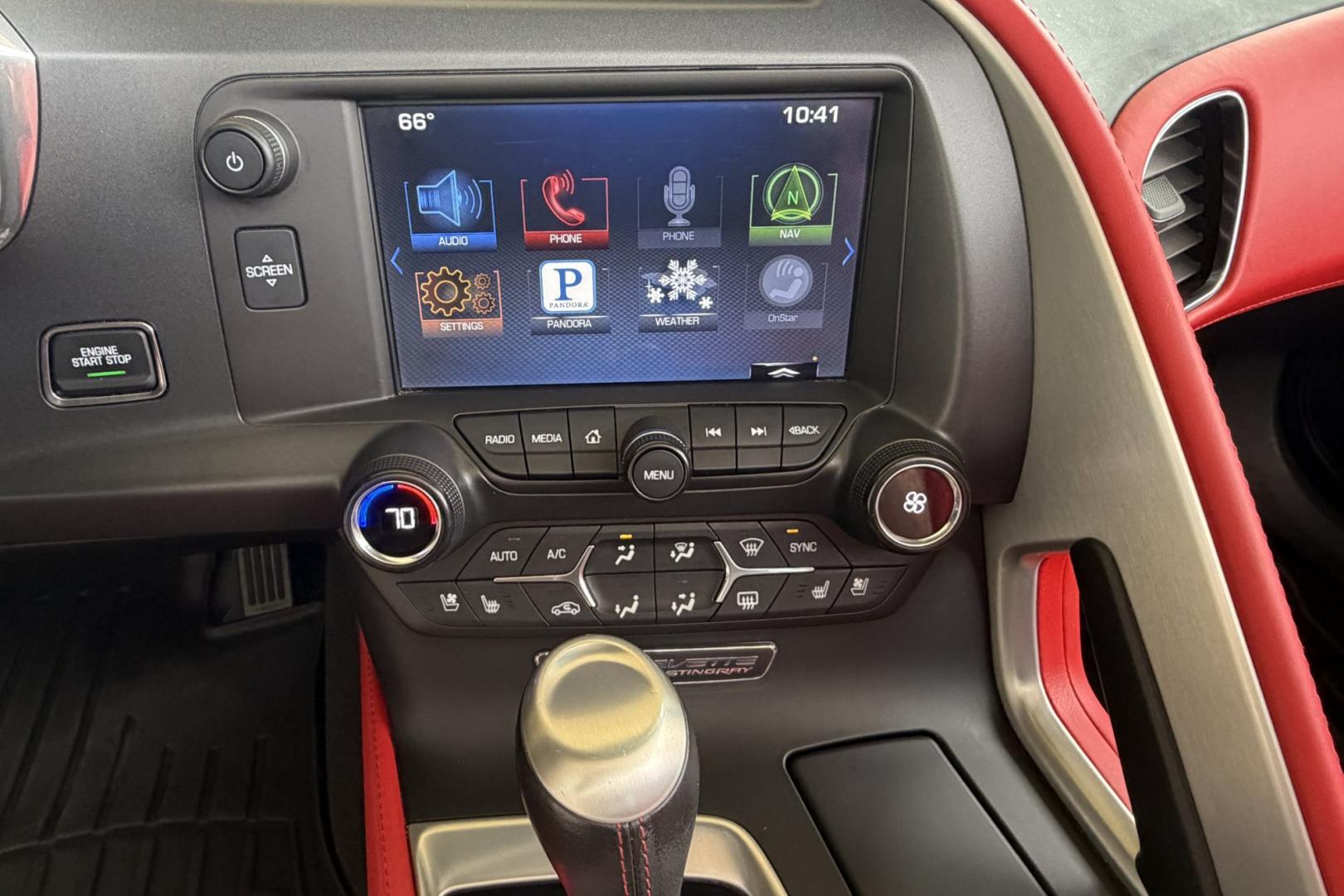 2014 Torch Red /Adrenaline Red Chevrolet Corvette Stingray 3LT (1G1YF2D75E5) with an V8 6.2 Liter engine, Automatic 6 Speed transmission, located at 2304 W. Main St., Boise, ID, 83702, (208) 342-7777, 43.622105, -116.218658 - Gorgeous 3LT Coupe! Low miles!- Photo#9