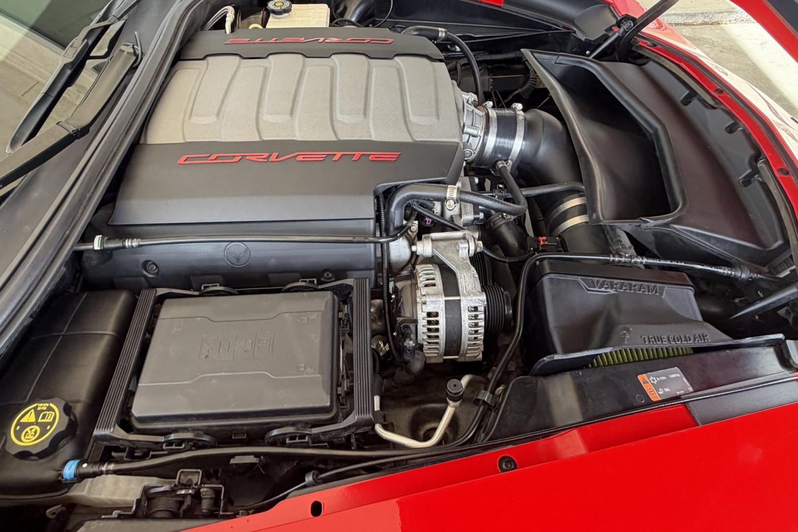 2014 Torch Red /Adrenaline Red Chevrolet Corvette Stingray 3LT (1G1YF2D75E5) with an V8 6.2 Liter engine, Automatic 6 Speed transmission, located at 2304 W. Main St., Boise, ID, 83702, (208) 342-7777, 43.622105, -116.218658 - Gorgeous 3LT Coupe! Low miles!- Photo#14