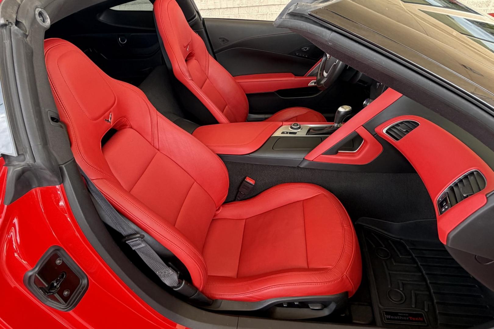 2014 Torch Red /Adrenaline Red Chevrolet Corvette Stingray 3LT (1G1YF2D75E5) with an V8 6.2 Liter engine, Automatic 6 Speed transmission, located at 2304 W. Main St., Boise, ID, 83702, (208) 342-7777, 43.622105, -116.218658 - Gorgeous 3LT Coupe! Low miles!- Photo#16