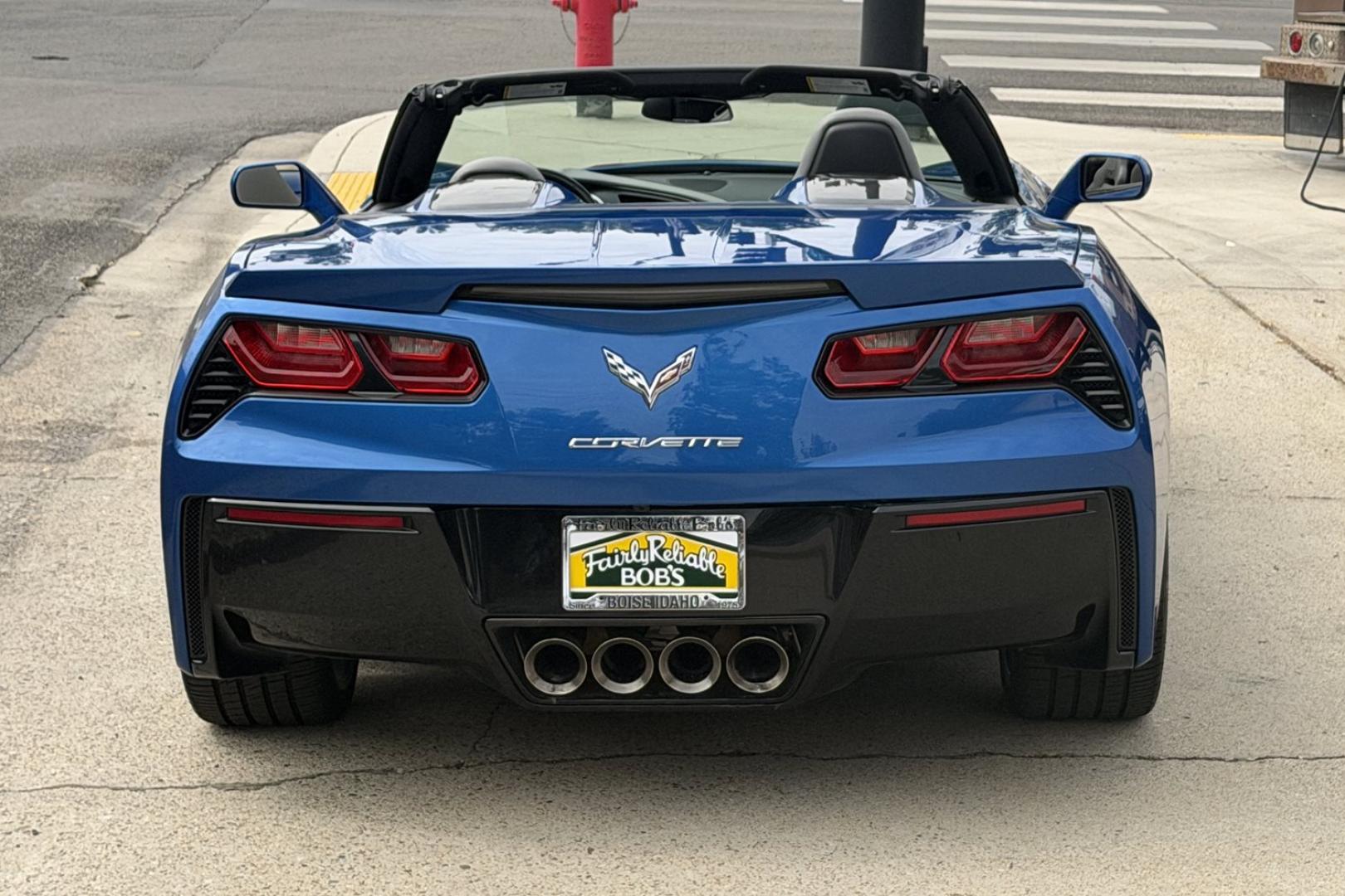 2014 Laguna Blue /Gray Chevrolet Corvette Stingray Convertible 3LT Z51 (1G1YM3D73E5) with an V8 6.2 Liter engine, Automatic 6 Speed transmission, located at 2304 W. Main St., Boise, ID, 83702, (208) 342-7777, 43.622105, -116.218658 - Laguna Blue! Stunning 3LT & Z51 Package!- Photo#1