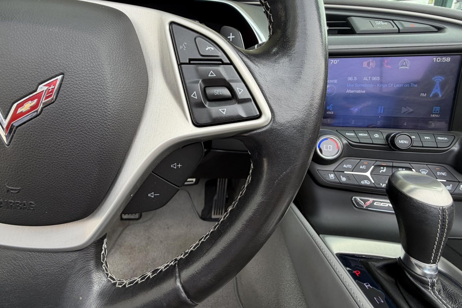 2014 Laguna Blue /Gray Chevrolet Corvette Stingray Convertible 3LT Z51 (1G1YM3D73E5) with an V8 6.2 Liter engine, Automatic 6 Speed transmission, located at 2304 W. Main St., Boise, ID, 83702, (208) 342-7777, 43.622105, -116.218658 - Laguna Blue! Stunning 3LT & Z51 Package!- Photo#9