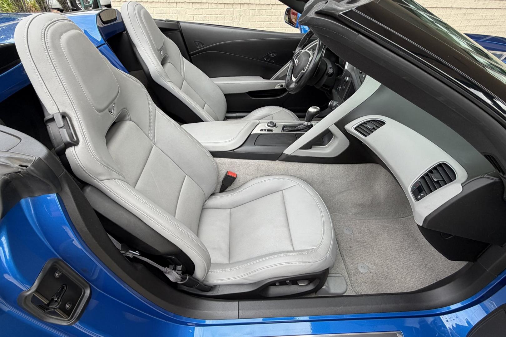 2014 Laguna Blue /Gray Chevrolet Corvette Stingray Convertible 3LT Z51 (1G1YM3D73E5) with an V8 6.2 Liter engine, Automatic 6 Speed transmission, located at 2304 W. Main St., Boise, ID, 83702, (208) 342-7777, 43.622105, -116.218658 - Laguna Blue! Stunning 3LT & Z51 Package!- Photo#17