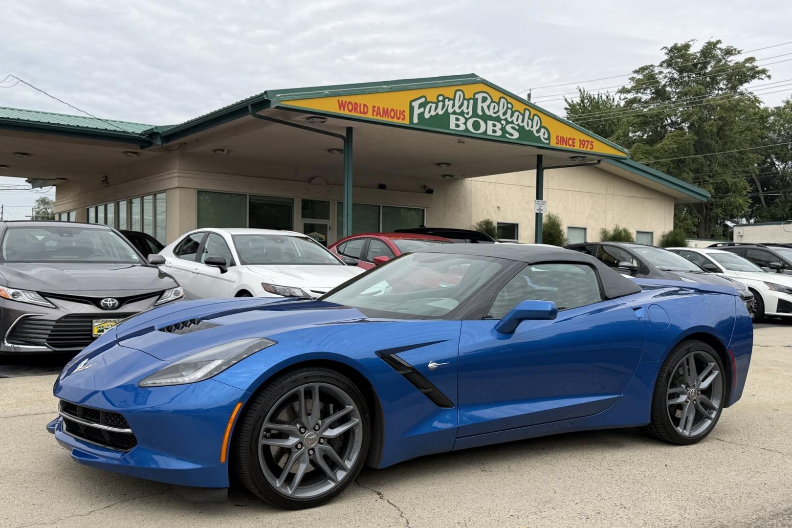 2014 Laguna Blue /Gray Chevrolet Corvette Stingray Convertible 3LT Z51 (1G1YM3D73E5) with an V8 6.2 Liter engine, Automatic 6 Speed transmission, located at 2304 W. Main St., Boise, ID, 83702, (208) 342-7777, 43.622105, -116.218658 - Laguna Blue! Stunning 3LT & Z51 Package!- Photo#19