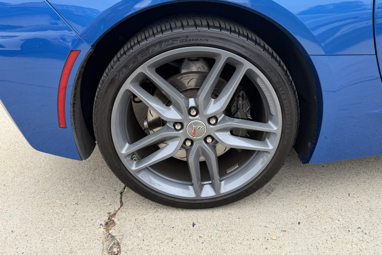 2014 Laguna Blue /Gray Chevrolet Corvette Stingray Convertible 3LT Z51 (1G1YM3D73E5) with an V8 6.2 Liter engine, Automatic 6 Speed transmission, located at 2304 W. Main St., Boise, ID, 83702, (208) 342-7777, 43.622105, -116.218658 - Laguna Blue! Stunning 3LT & Z51 Package!- Photo#23