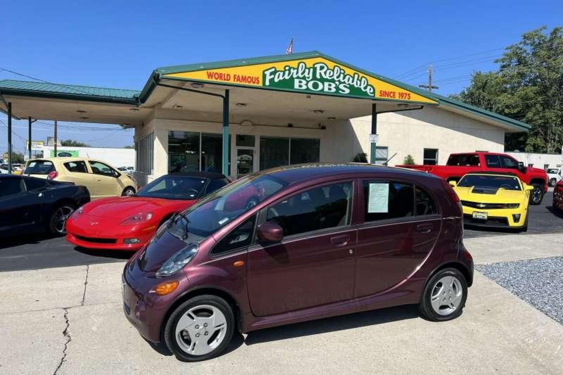 2012 Raspberry Pearl /Black Mitsubishi i-MiEV SE (JA3215H11CU) with an EV engine, Automatic transmission, located at 2304 W. Main St., Boise, ID, 83702, (208) 342-7777, 43.622105, -116.218658 - All electric! Ready to Go! - Photo #0