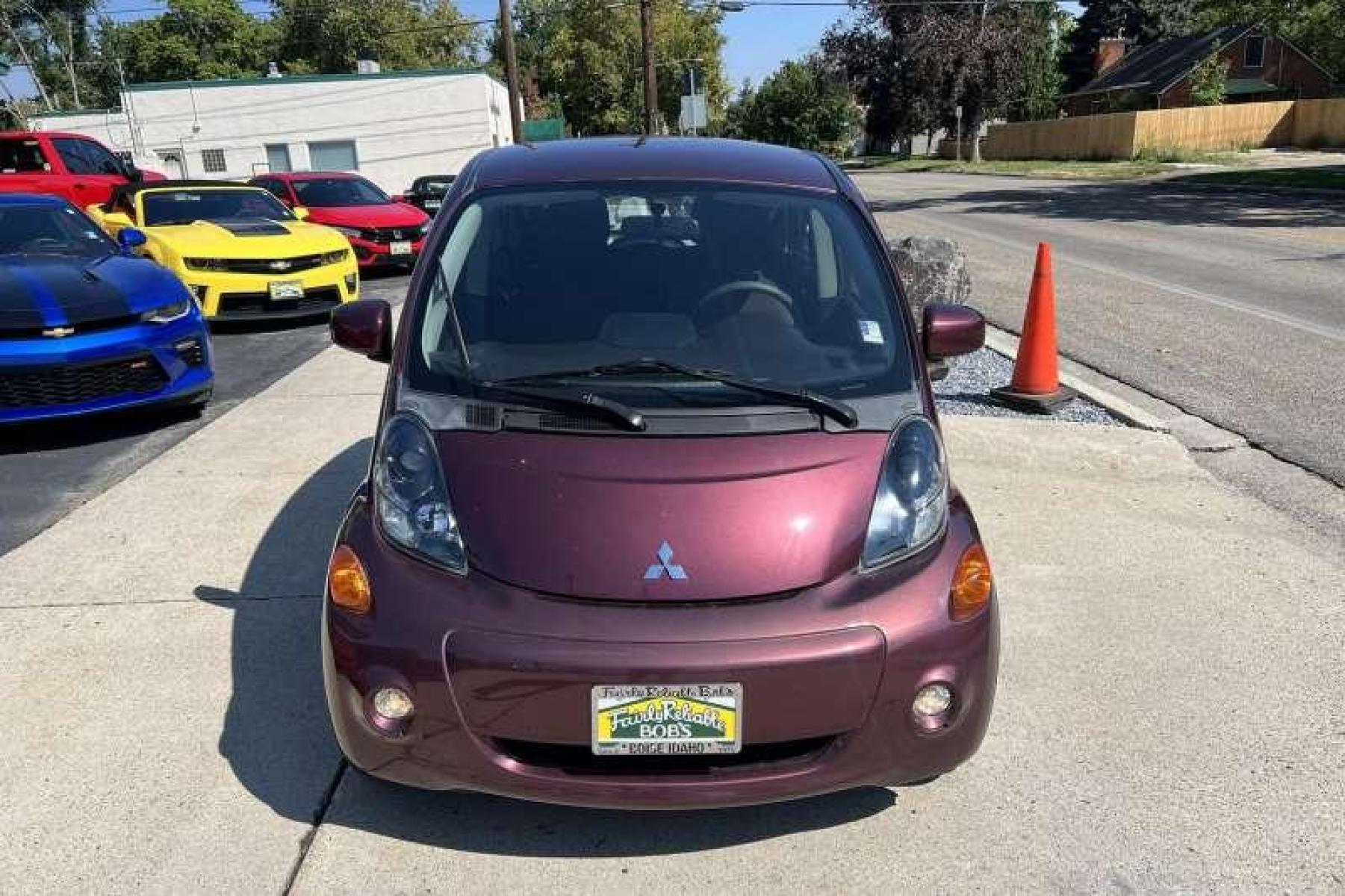 2012 Raspberry Pearl /Black Mitsubishi i-MiEV SE (JA3215H11CU) with an EV engine, Automatic transmission, located at 2304 W. Main St., Boise, ID, 83702, (208) 342-7777, 43.622105, -116.218658 - All electric! Ready to Go! - Photo #1