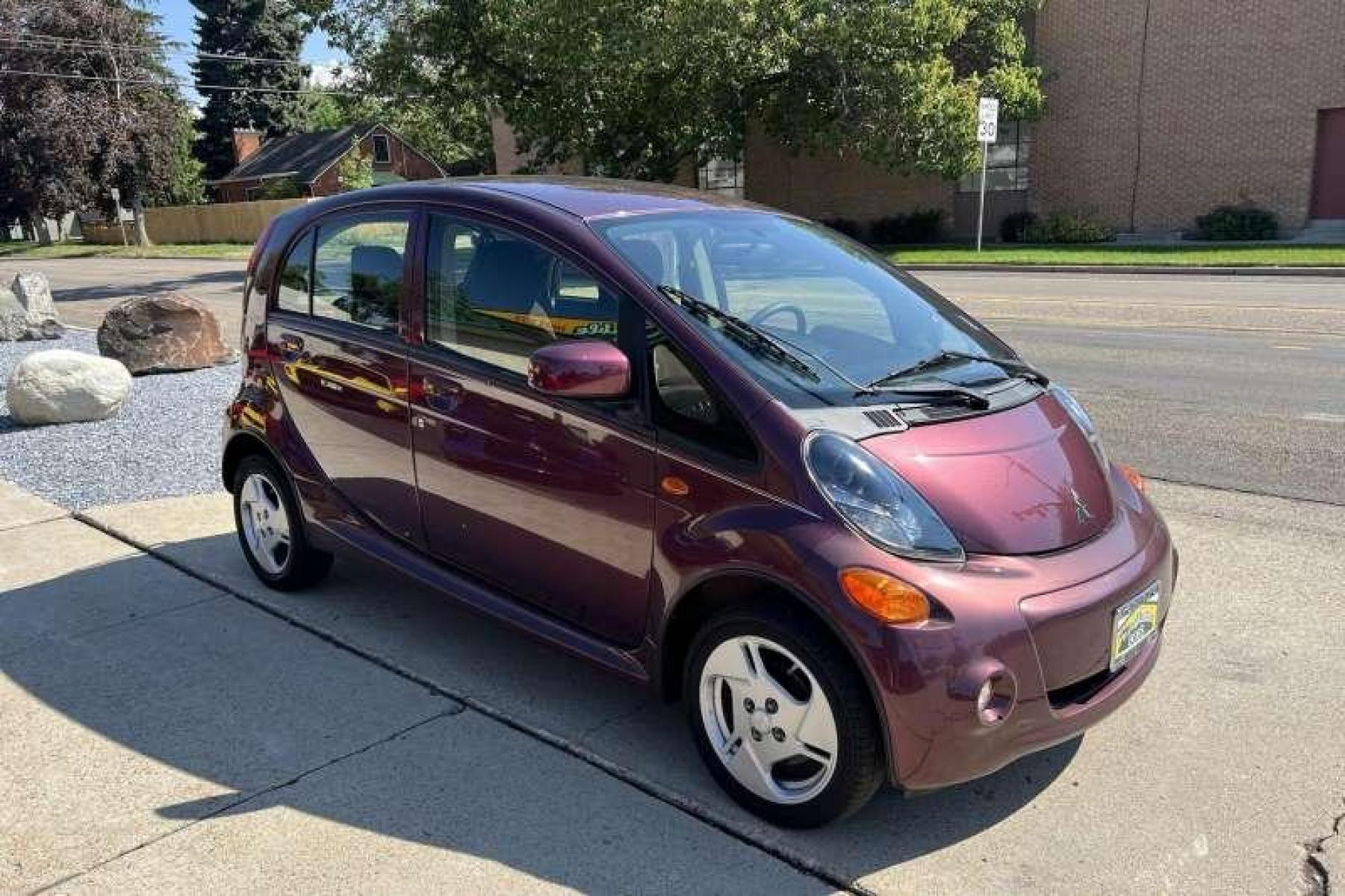 2012 Raspberry Pearl /Black Mitsubishi i-MiEV SE (JA3215H11CU) with an EV engine, Automatic transmission, located at 2304 W. Main St., Boise, ID, 83702, (208) 342-7777, 43.622105, -116.218658 - All electric! Ready to Go! - Photo #2
