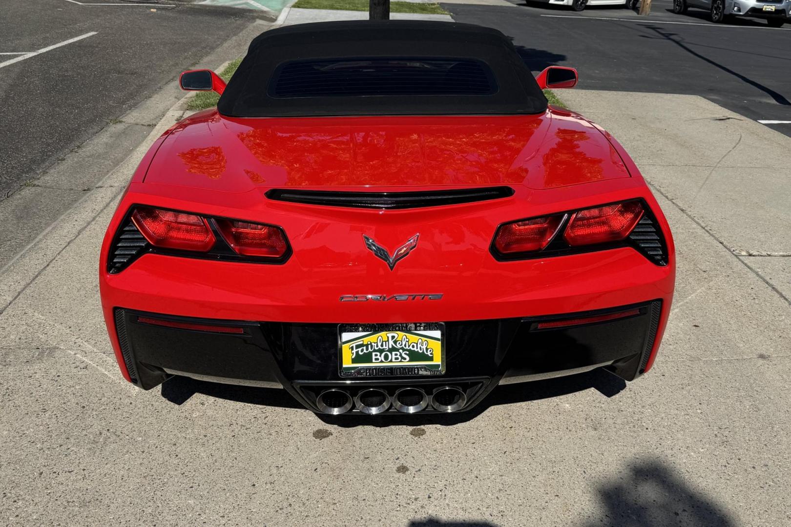 2014 Torch Red /Black Chevrolet Corvette Stingray Convertible 3LT (1G1YF3D78E5) with an V8 6.2 Liter engine, Automatic 6 Speed transmission, located at 2304 W. Main St., Boise, ID, 83702, (208) 342-7777, 43.622105, -116.218658 - Photo#21