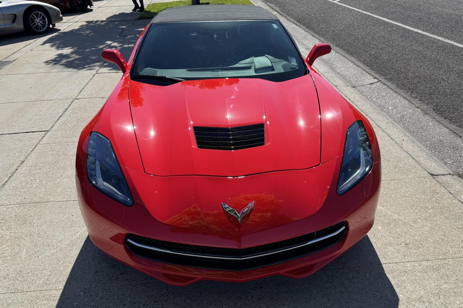 2014 Torch Red /Black Chevrolet Corvette Stingray Convertible 3LT (1G1YF3D78E5) with an V8 6.2 Liter engine, Automatic 6 Speed transmission, located at 2304 W. Main St., Boise, ID, 83702, (208) 342-7777, 43.622105, -116.218658 - Photo#23