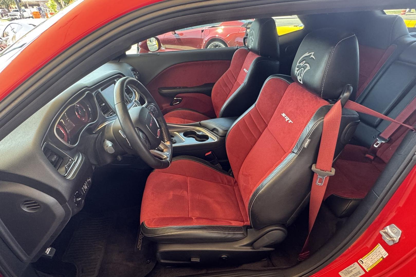 2016 Tored /Black / Red Dodge Challenger SRT SRT Hellcat (2C3CDZC96GH) with an V8 6.2 Liter Supercharged engine, Automatic 8 Speed transmission, located at 2304 W. Main St., Boise, ID, 83702, (208) 342-7777, 43.622105, -116.218658 - Anyone out there ready for 707hp and 650 lb-ft of torque! - Photo#13