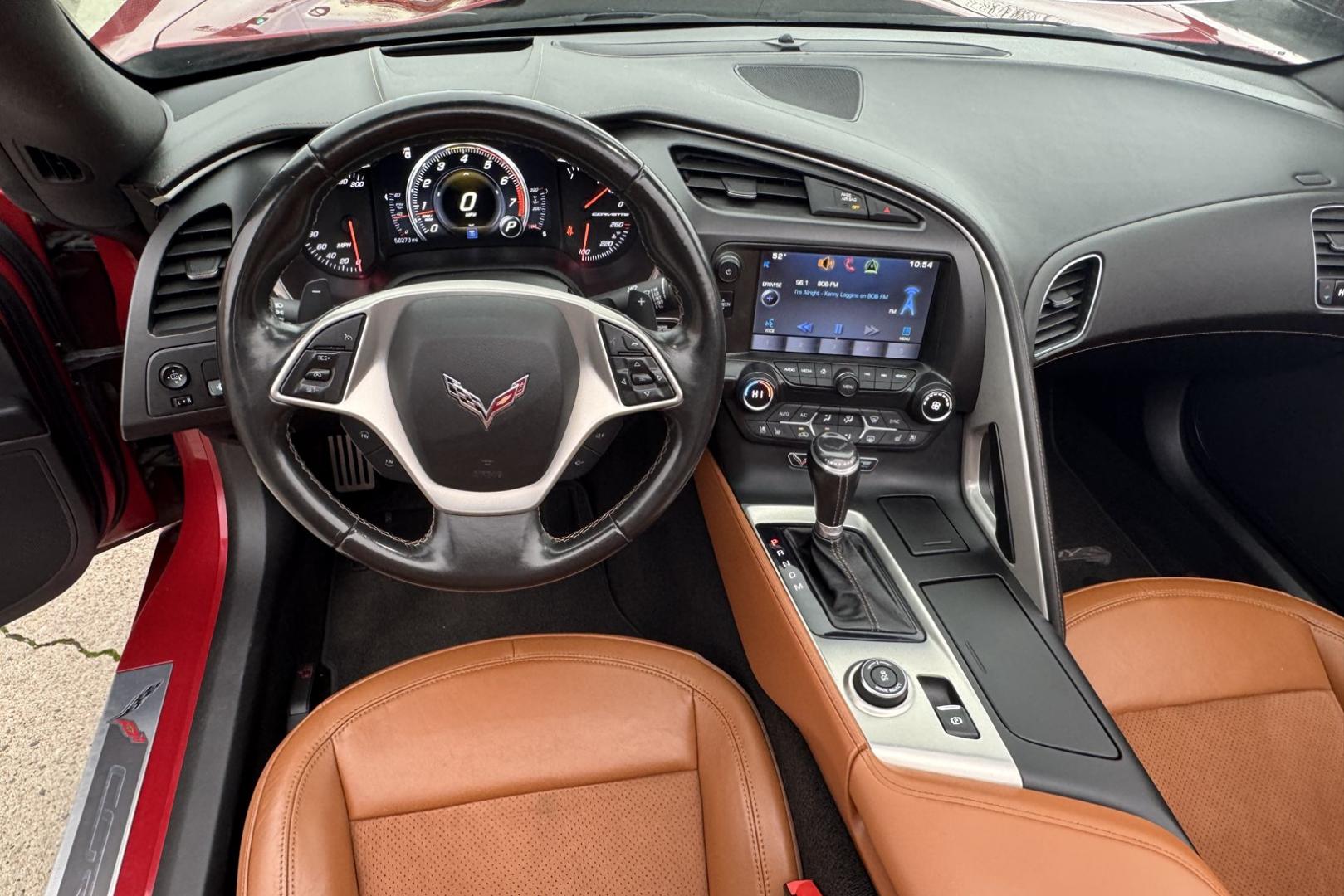 2015 Crystal Red /Kalahari Chevrolet Corvette Stingray 2LT (1G1YD2D7XF5) with an V8 6.2 liter engine, Automatic 8 Speed transmission, located at 2304 W. Main St., Boise, ID, 83702, (208) 342-7777, 43.622105, -116.218658 - Ready to go...fast. - Photo#6