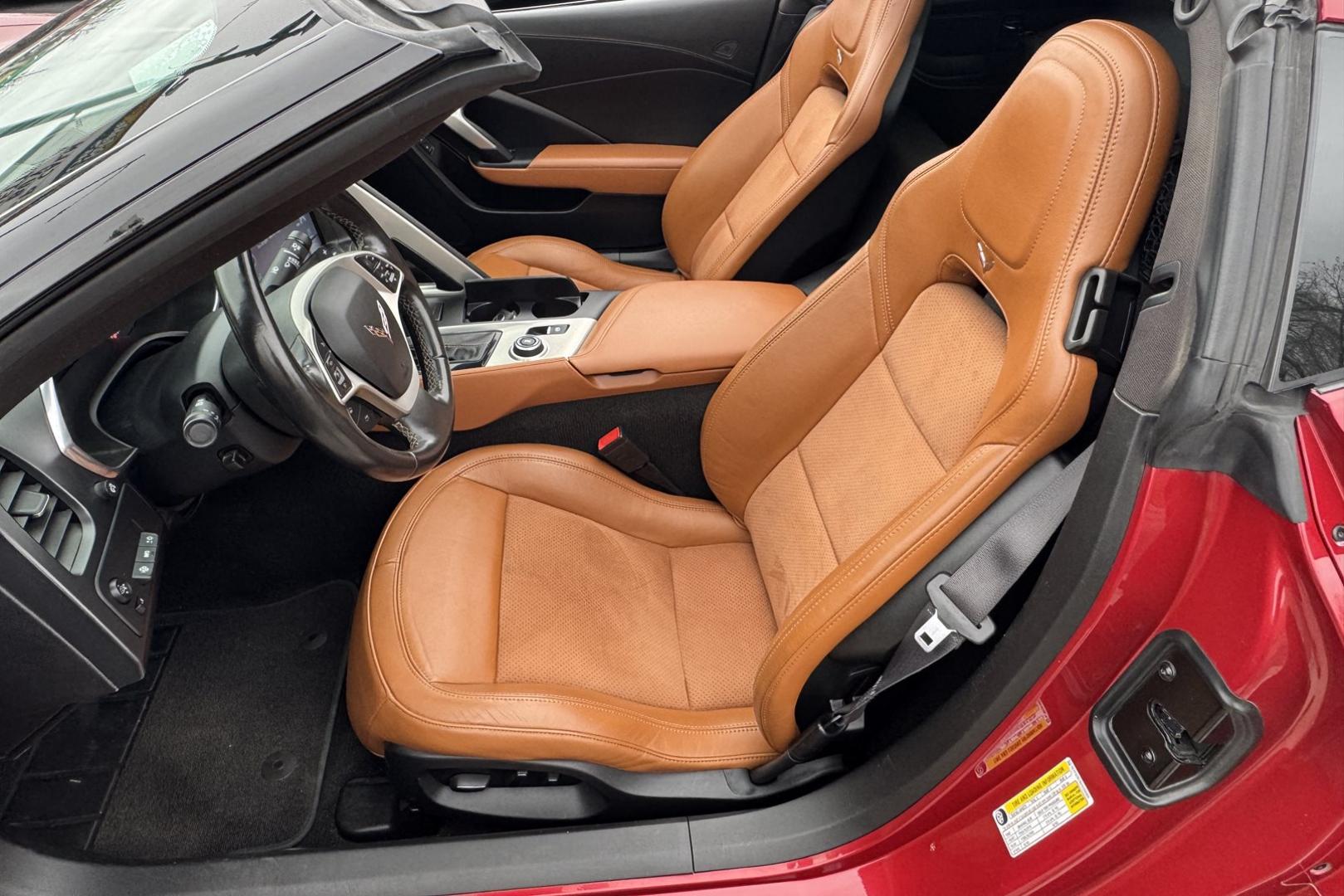 2015 Crystal Red /Kalahari Chevrolet Corvette Stingray 2LT (1G1YD2D7XF5) with an V8 6.2 liter engine, Automatic 8 Speed transmission, located at 2304 W. Main St., Boise, ID, 83702, (208) 342-7777, 43.622105, -116.218658 - Ready to go...fast. - Photo#7