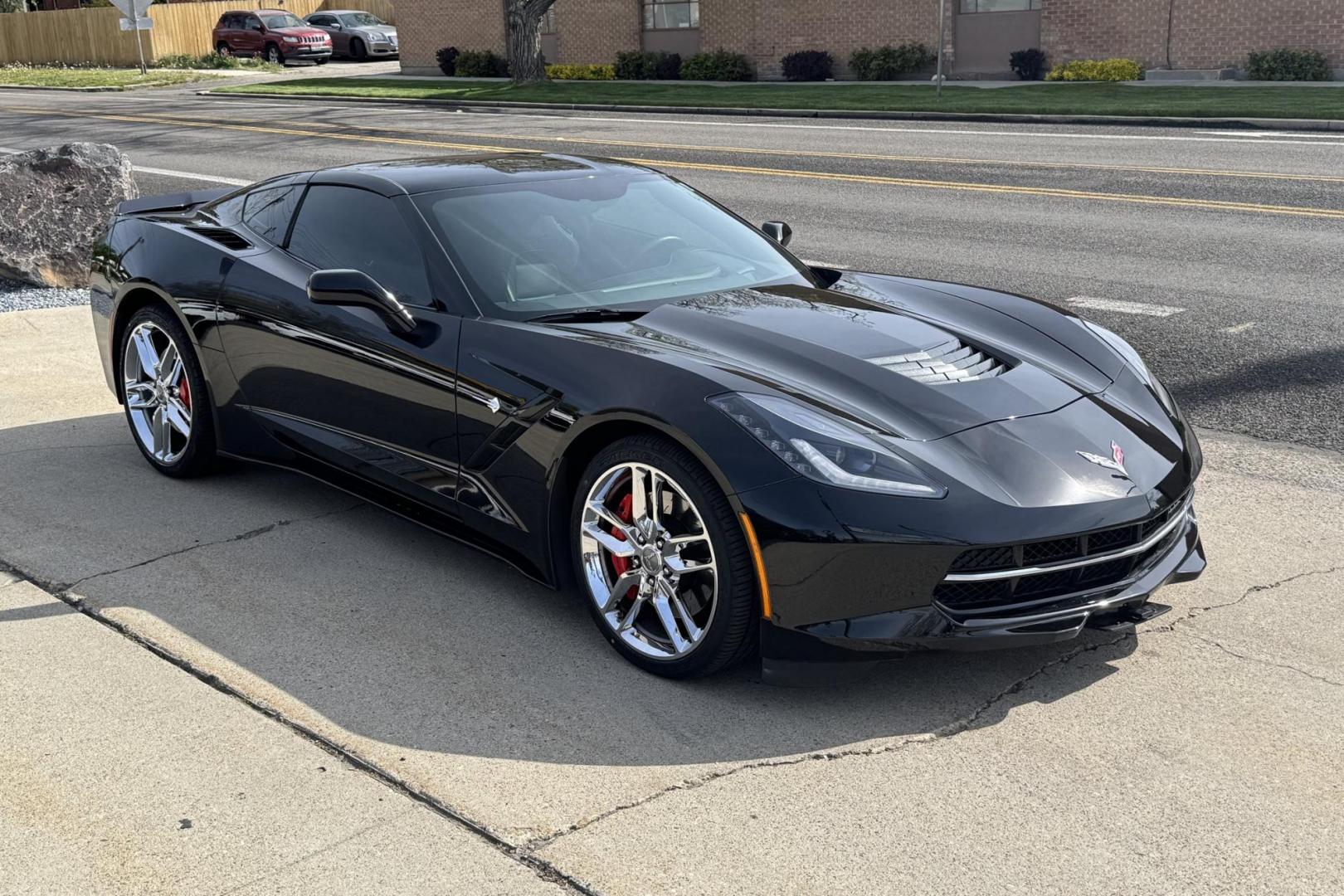 2014 Black /Black Chevrolet Corvette Stingray 3LT Z51 (1G1YM2D7XE5) with an V8 6.2 Liter engine, Automatic 6 Speed transmission, located at 2304 W. Main St., Boise, ID, 83702, (208) 342-7777, 43.622105, -116.218658 - 3LT Preferred Equipment Group and Z51 performance package. Only 12k miles, New Tires Too! - Photo#24