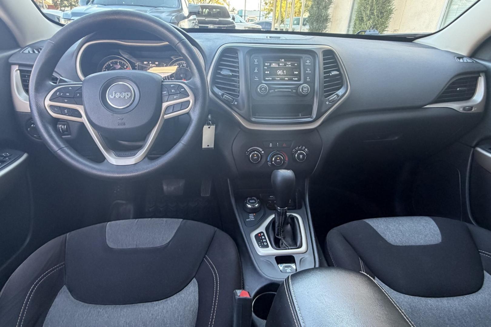 2017 Deep Cherry Red /Black Jeep Cherokee Sport (1C4PJMAB3HW) with an 4 Cyl 2.4 Liter engine, Automatic 9 Speed transmission, located at 2304 W. Main St., Boise, ID, 83702, (208) 342-7777, 43.622105, -116.218658 - Affordable 4x4!- Photo#16