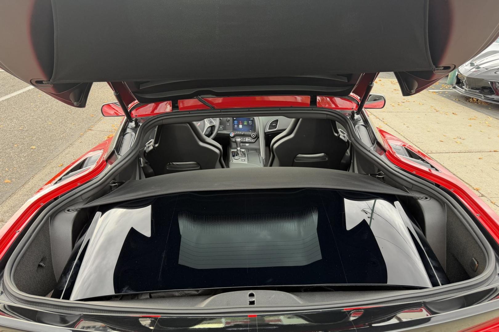2015 Torch Red /Black Chevrolet Corvette Stingray 2LT Z/51 (1G1YK2D78F5) with an V8 6.2 Liter engine, Automatic 8 Speed transmission, located at 2304 W. Main St., Boise, ID, 83702, (208) 342-7777, 43.622105, -116.218658 - Super low mileage Z/51 coupe in stunning Torch Red!- Photo#18