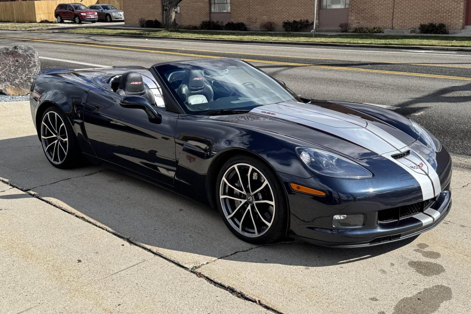 2013 Night Race Blue Metallic /Black Chevrolet Corvette Stingray 427 Convertible (1G1YZ3DE4D5) with an LS7 engine, 6 Speed Manual transmission, located at 2304 W. Main St., Boise, ID, 83702, (208) 342-7777, 43.622105, -116.218658 - Rare and beautiful 7.0 Liter LS7-powered 427 Convertible! - Photo#2