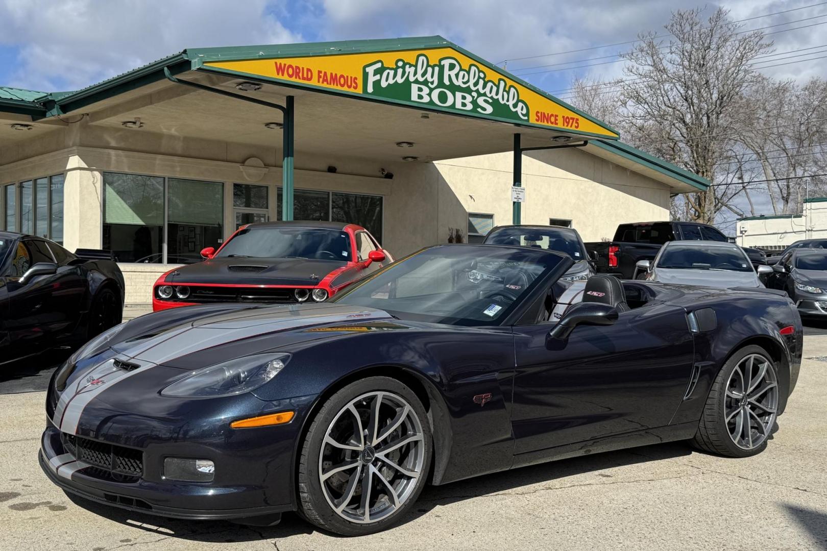 2013 Night Race Blue Metallic /Black Chevrolet Corvette Stingray 427 Convertible (1G1YZ3DE4D5) with an LS7 engine, 6 Speed Manual transmission, located at 2304 W. Main St., Boise, ID, 83702, (208) 342-7777, 43.622105, -116.218658 - Rare and beautiful 7.0 Liter LS7-powered 427 Convertible! - Photo#0