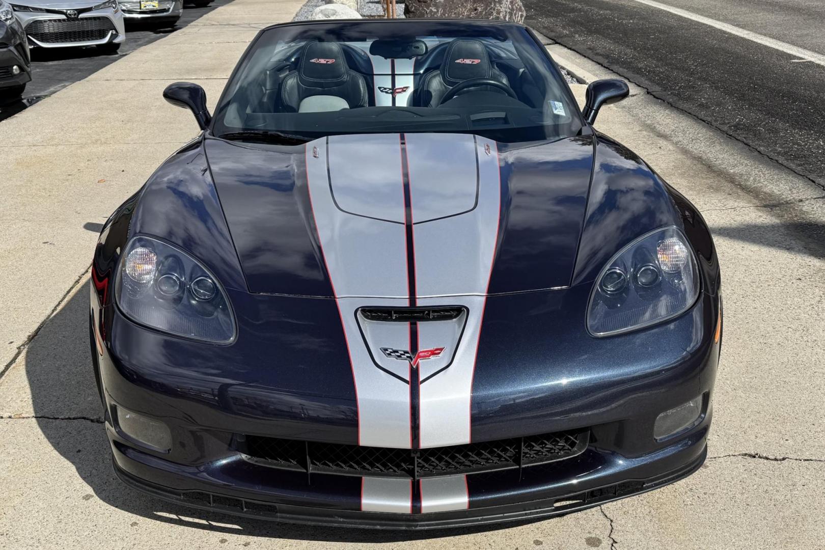 2013 Night Race Blue Metallic /Black Chevrolet Corvette Stingray 427 Convertible (1G1YZ3DE4D5) with an LS7 engine, 6 Speed Manual transmission, located at 2304 W. Main St., Boise, ID, 83702, (208) 342-7777, 43.622105, -116.218658 - Rare and beautiful 7.0 Liter LS7-powered 427 Convertible! - Photo#3