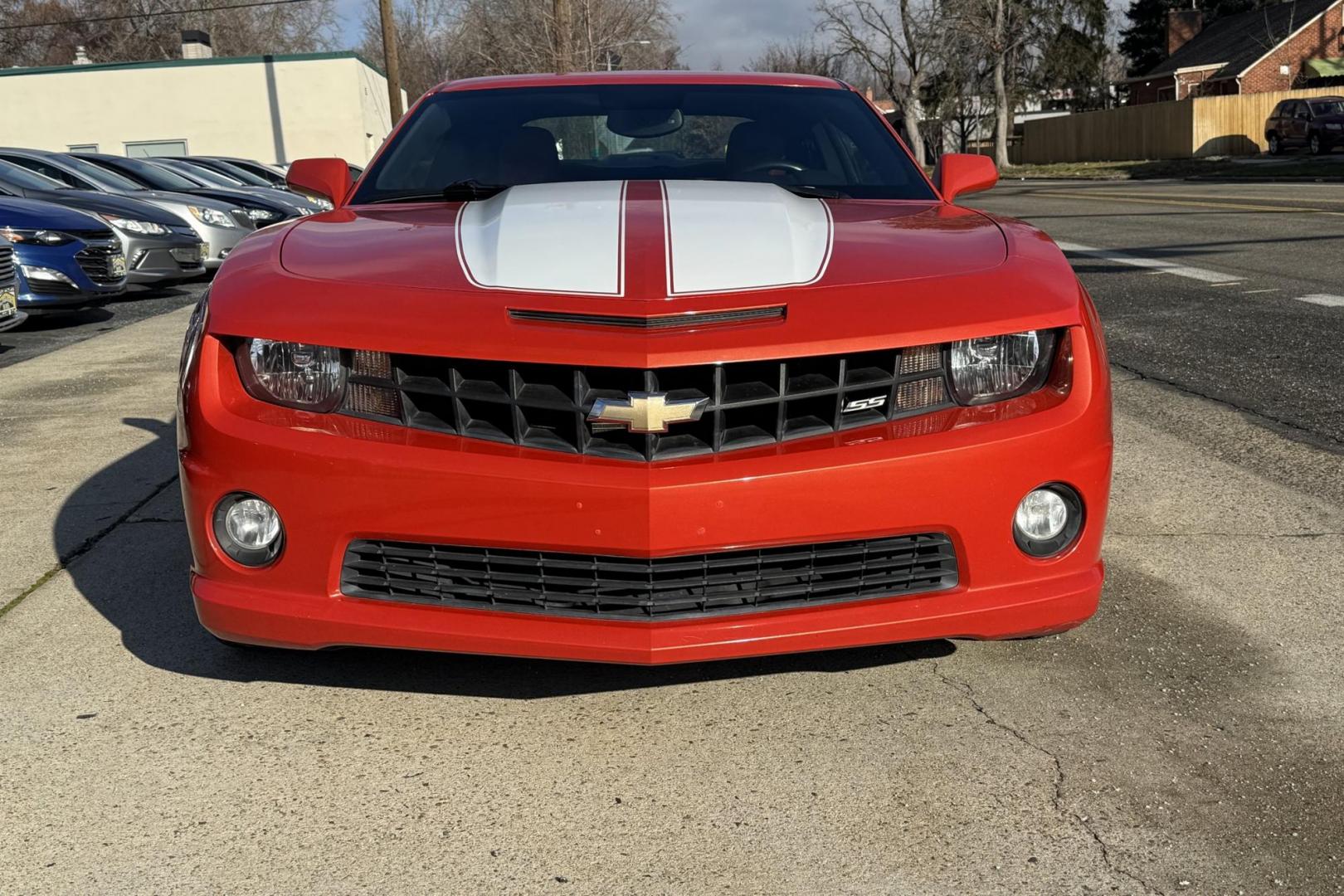 2010 Inferno Orange Metallic /Black/Orange Chevrolet Camaro 2SS RS (2G1FT1EW4A9) with an V8 6.2 Liter engine, 6 Speed transmission, located at 2304 W. Main St., Boise, ID, 83702, (208) 342-7777, 43.622105, -116.218658 - New Tires! Ready To Go! - Photo#3