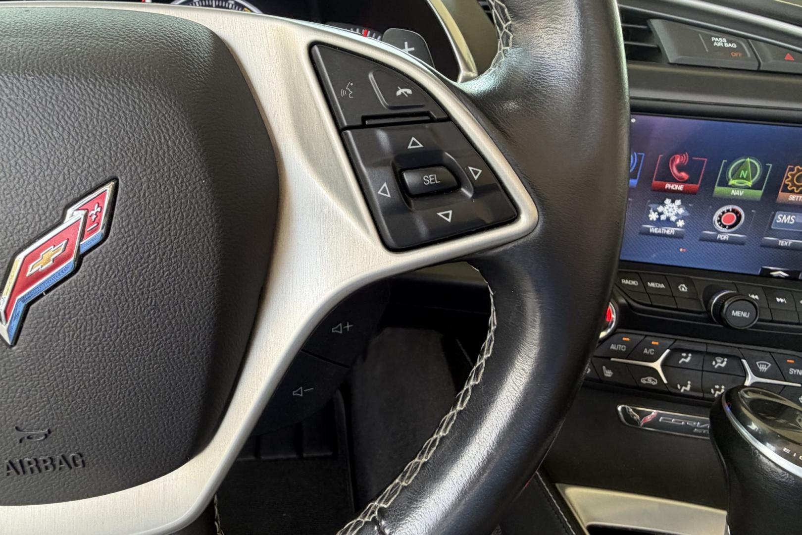 2015 Arctic White /Black Chevrolet Corvette Stingray 2LT Z51 (1G1YK3D70F5) with an V8 6.2 Liter engine, Automatic 8 Speed transmission, located at 2304 W. Main St., Boise, ID, 83702, (208) 342-7777, 43.622105, -116.218658 - 14k Miles! Gorgeous Z51 Convertible! New Tires Too!- Photo#10