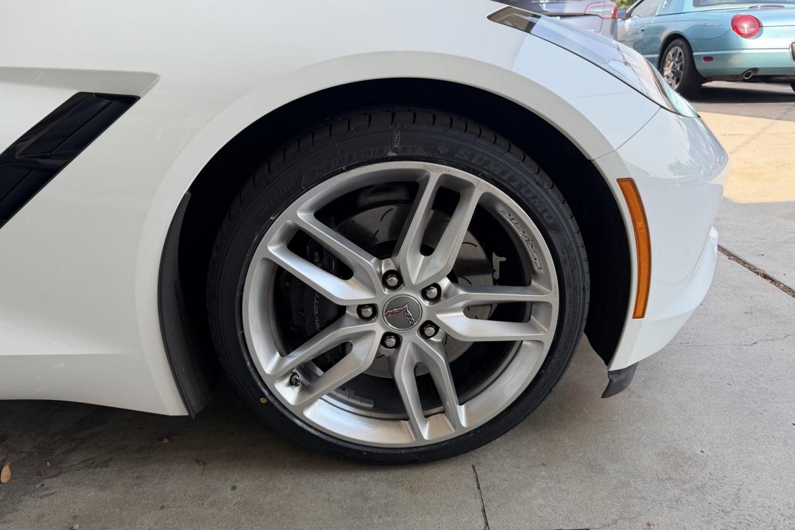 2015 Arctic White /Black Chevrolet Corvette Stingray 2LT Z51 (1G1YK3D70F5) with an V8 6.2 Liter engine, Automatic 8 Speed transmission, located at 2304 W. Main St., Boise, ID, 83702, (208) 342-7777, 43.622105, -116.218658 - 14k Miles! Gorgeous Z51 Convertible! New Tires Too!- Photo#19