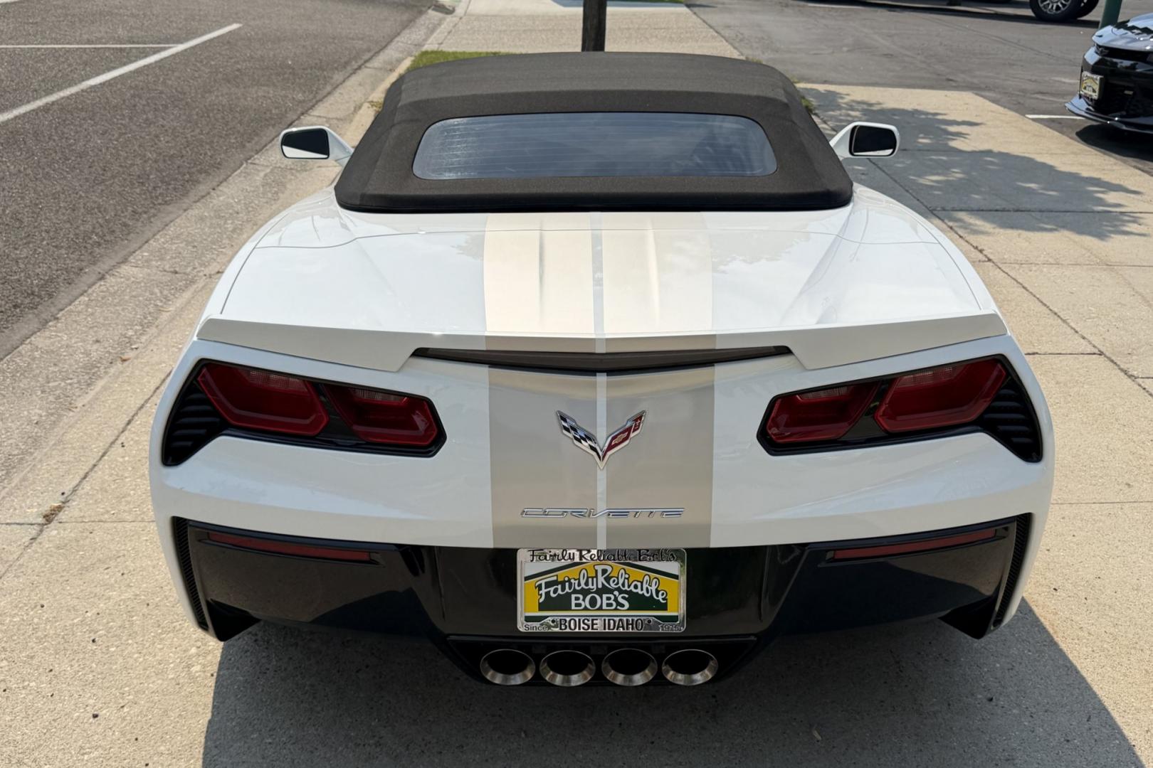 2015 Arctic White /Black Chevrolet Corvette Stingray 2LT Z51 (1G1YK3D70F5) with an V8 6.2 Liter engine, Automatic 8 Speed transmission, located at 2304 W. Main St., Boise, ID, 83702, (208) 342-7777, 43.622105, -116.218658 - 14k Miles! Gorgeous Z51 Convertible! New Tires Too!- Photo#25
