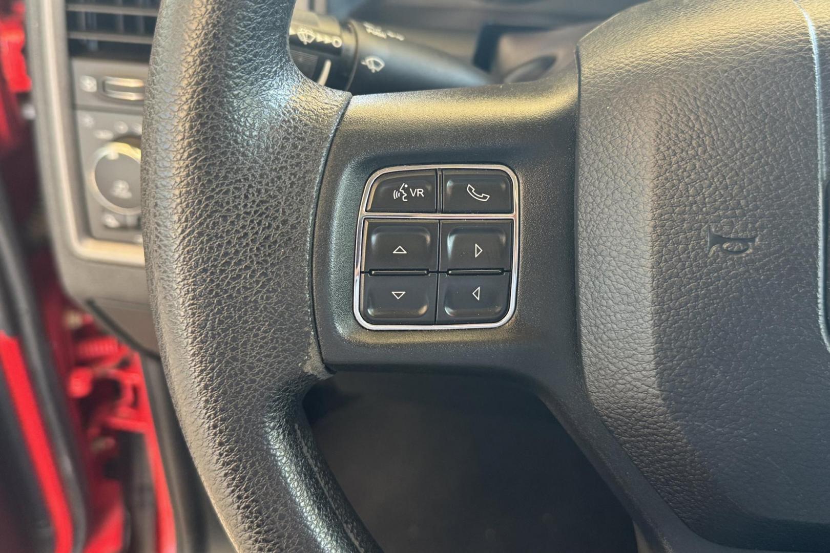 2017 Flame Red /Gray RAM 1500 Quad Cab Express (1C6RR7FT8HS) with an V8 5.7 Liter Hemi engine, Automatic 8 Speed transmission, located at 2304 W. Main St., Boise, ID, 83702, (208) 342-7777, 43.622105, -116.218658 - Low miles! Ready to go! - Photo#5