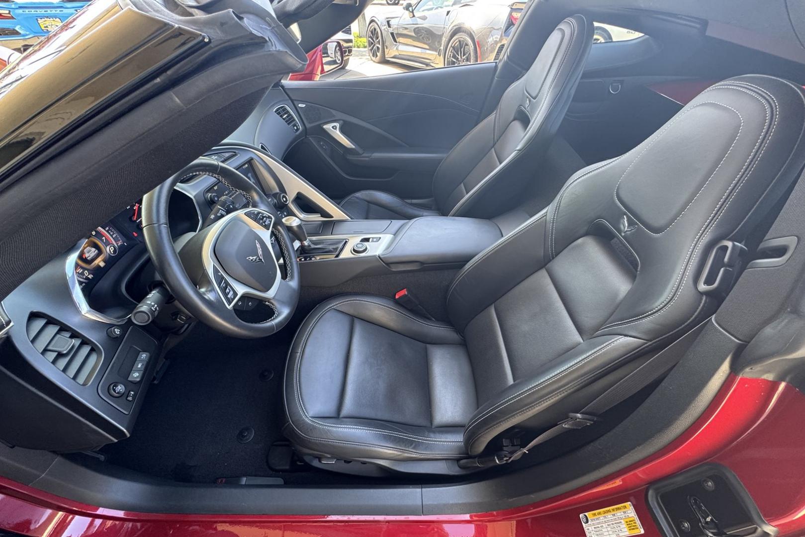 2014 Crystal Red /Jet Black Chevrolet Corvette Stingray 3LT (1G1YF2D7XE5) with an V8 6.2 Liter engine, Automatic transmission, located at 2304 W. Main St., Boise, ID, 83702, (208) 342-7777, 43.622105, -116.218658 - Photo#10