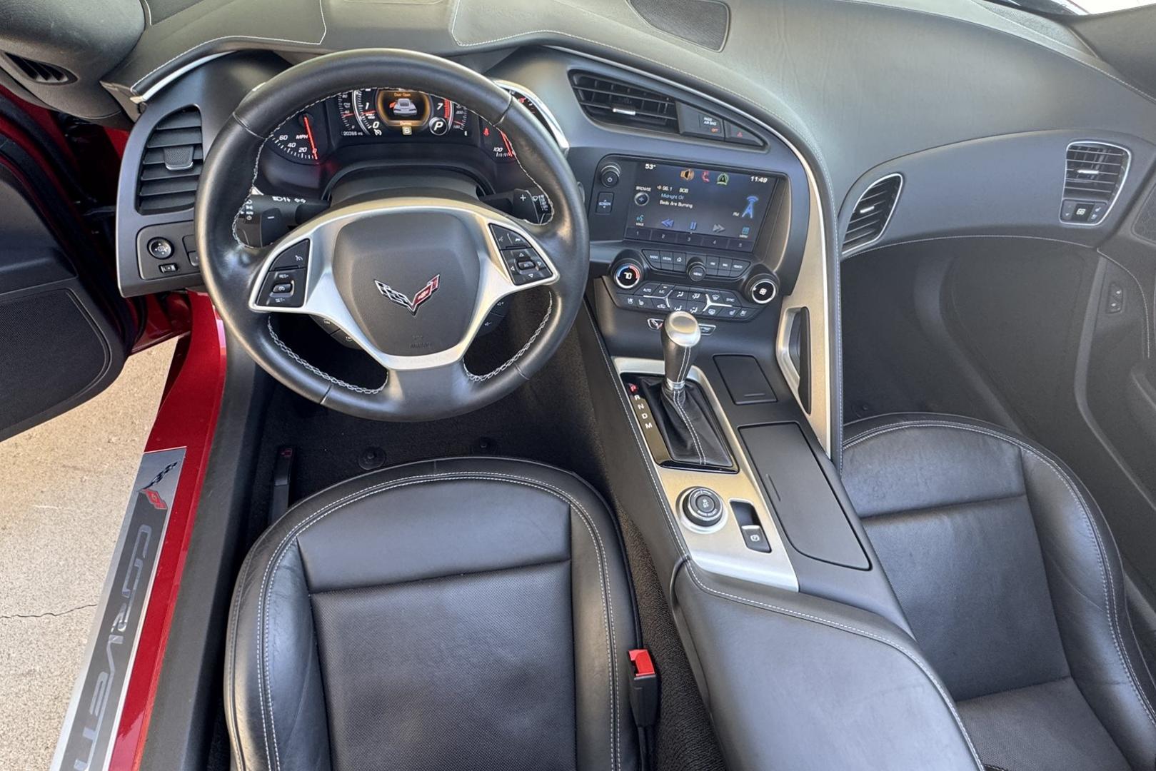 2014 Crystal Red /Jet Black Chevrolet Corvette Stingray 3LT (1G1YF2D7XE5) with an V8 6.2 Liter engine, Automatic transmission, located at 2304 W. Main St., Boise, ID, 83702, (208) 342-7777, 43.622105, -116.218658 - Photo#13