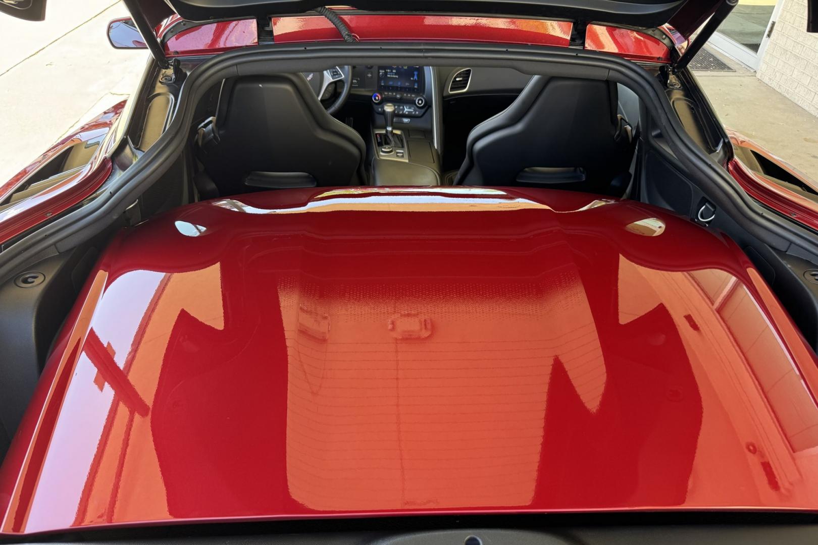 2014 Crystal Red /Jet Black Chevrolet Corvette Stingray 3LT (1G1YF2D7XE5) with an V8 6.2 Liter engine, Automatic transmission, located at 2304 W. Main St., Boise, ID, 83702, (208) 342-7777, 43.622105, -116.218658 - Photo#16