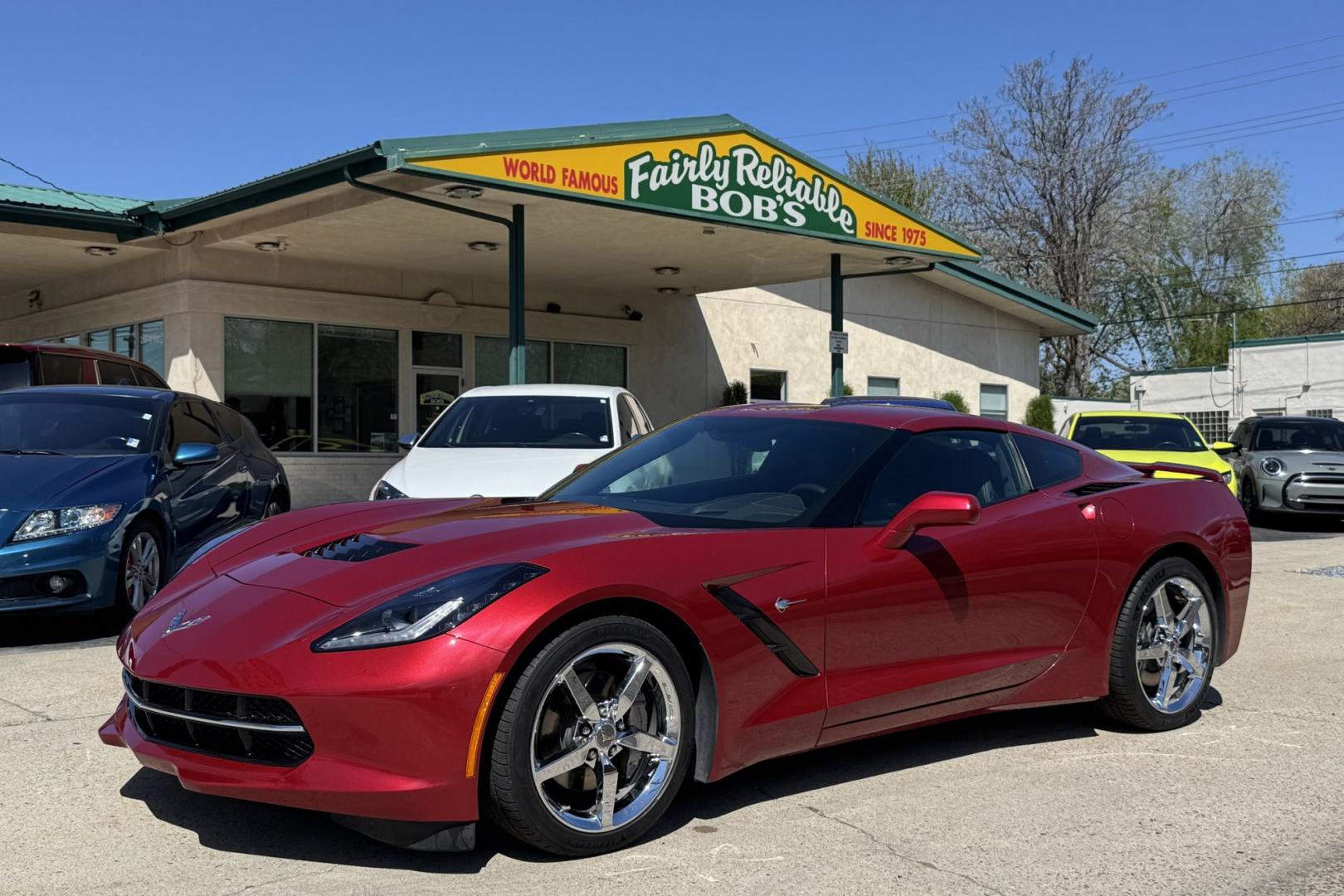 2014 Crystal Red /Jet Black Chevrolet Corvette Stingray 3LT (1G1YF2D7XE5) with an V8 6.2 Liter engine, Automatic transmission, located at 2304 W. Main St., Boise, ID, 83702, (208) 342-7777, 43.622105, -116.218658 - Photo#19