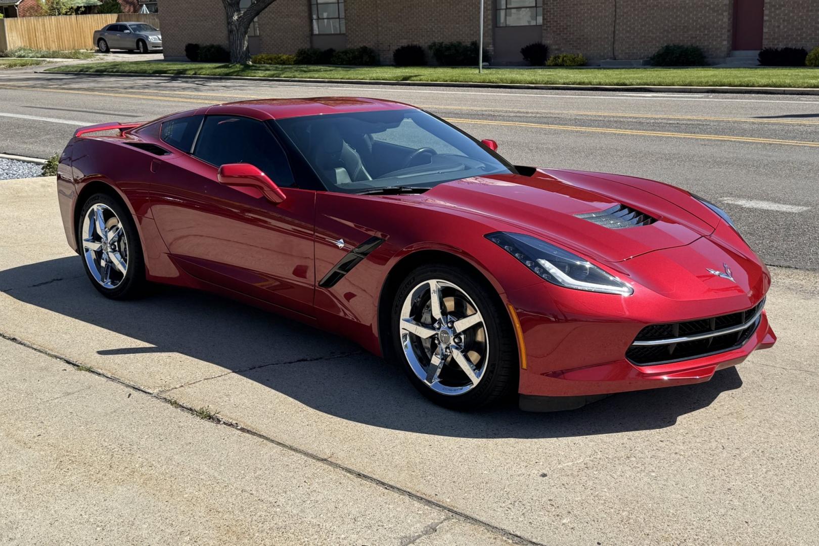 2014 Crystal Red /Jet Black Chevrolet Corvette Stingray 3LT (1G1YF2D7XE5) with an V8 6.2 Liter engine, Automatic transmission, located at 2304 W. Main St., Boise, ID, 83702, (208) 342-7777, 43.622105, -116.218658 - Photo#21