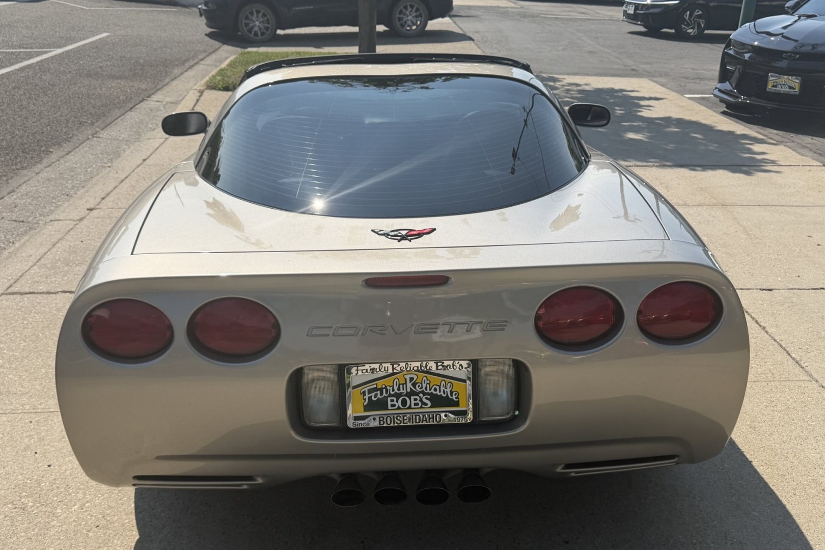 2001 Pewter Metallic /Black Chevrolet Corvette Coupe (1G1YY22G115) with an V8 5.7 Liter engine, Automatic transmission, located at 2304 W. Main St., Boise, ID, 83702, (208) 342-7777, 43.622105, -116.218658 - Great Example Of A Clean C5 Corvette!- Photo#1