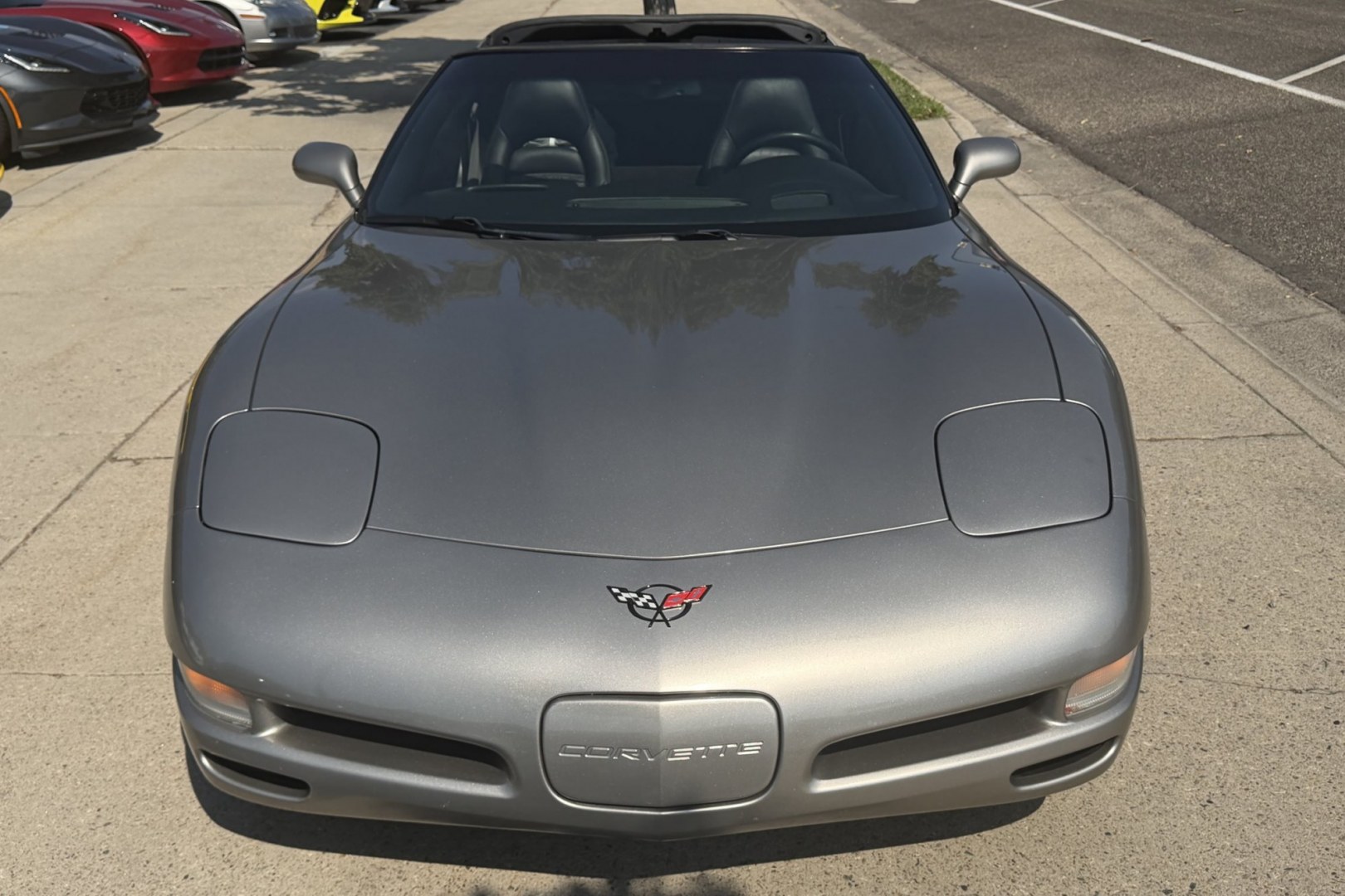 2001 Pewter Metallic /Black Chevrolet Corvette Coupe (1G1YY22G115) with an V8 5.7 Liter engine, Automatic transmission, located at 2304 W. Main St., Boise, ID, 83702, (208) 342-7777, 43.622105, -116.218658 - Great Example Of A Clean C5 Corvette!- Photo#3