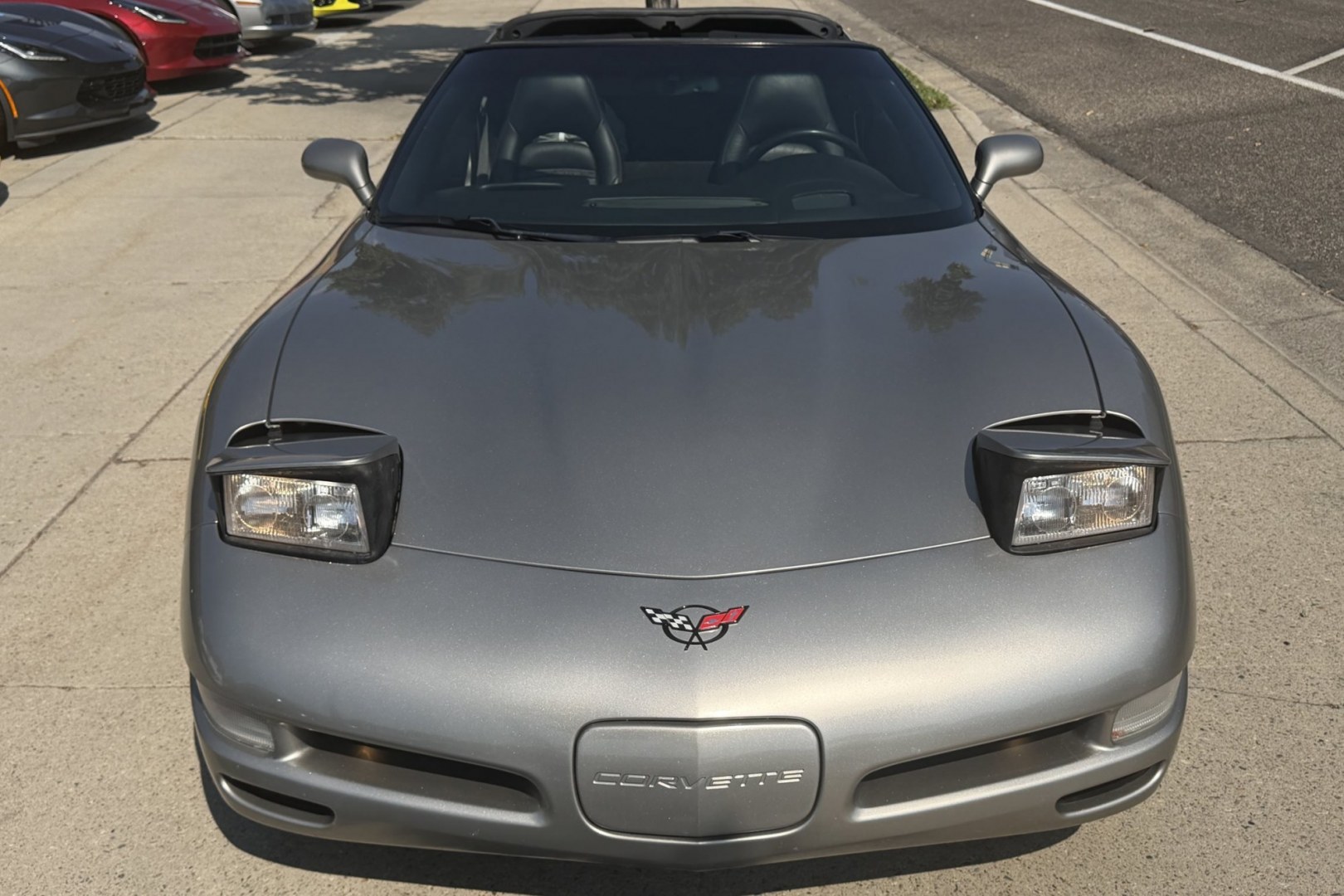 2001 Pewter Metallic /Black Chevrolet Corvette Coupe (1G1YY22G115) with an V8 5.7 Liter engine, Automatic transmission, located at 2304 W. Main St., Boise, ID, 83702, (208) 342-7777, 43.622105, -116.218658 - Great Example Of A Clean C5 Corvette!- Photo#4