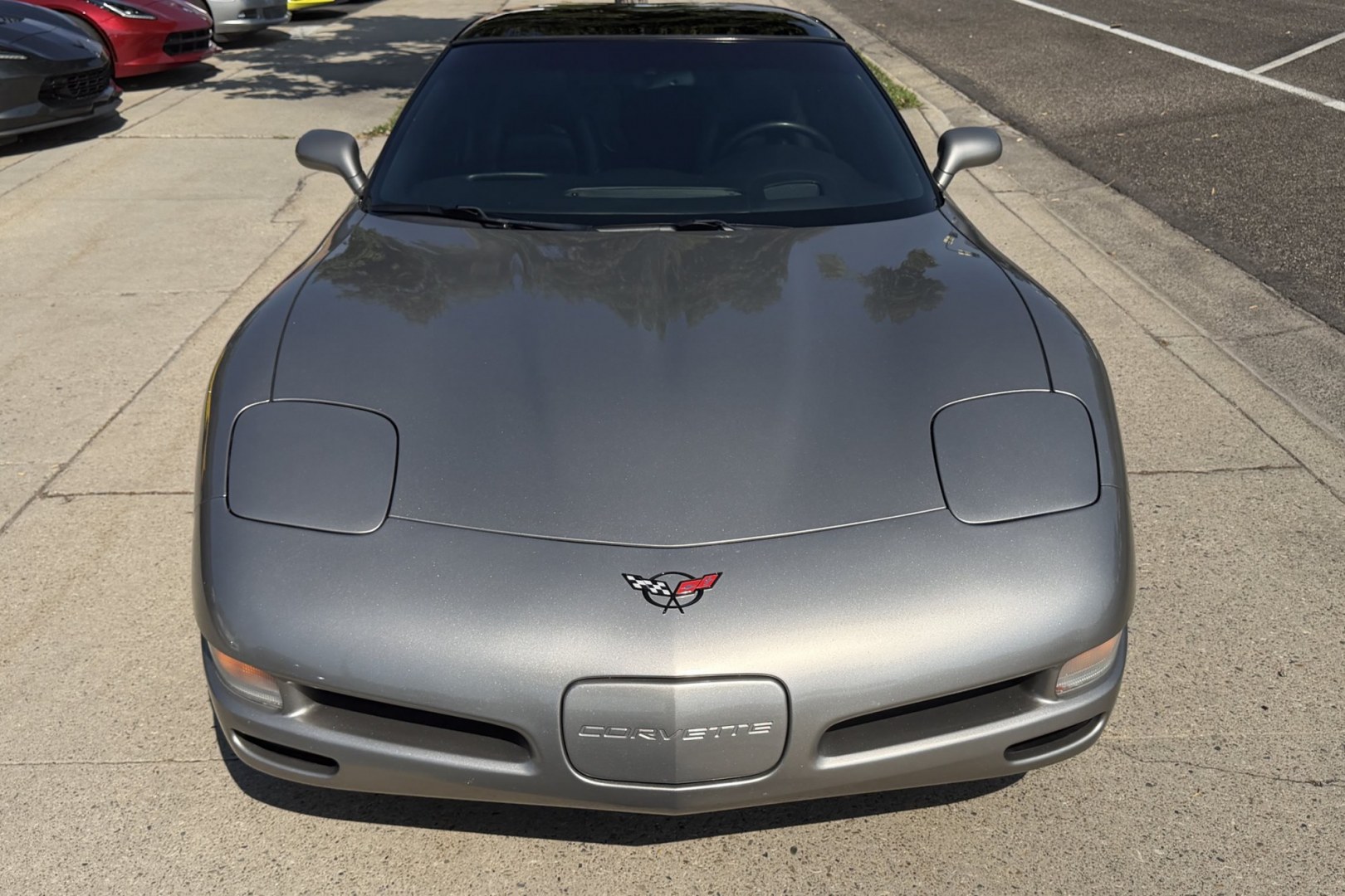 2001 Pewter Metallic /Black Chevrolet Corvette Coupe (1G1YY22G115) with an V8 5.7 Liter engine, Automatic transmission, located at 2304 W. Main St., Boise, ID, 83702, (208) 342-7777, 43.622105, -116.218658 - Great Example Of A Clean C5 Corvette!- Photo#23