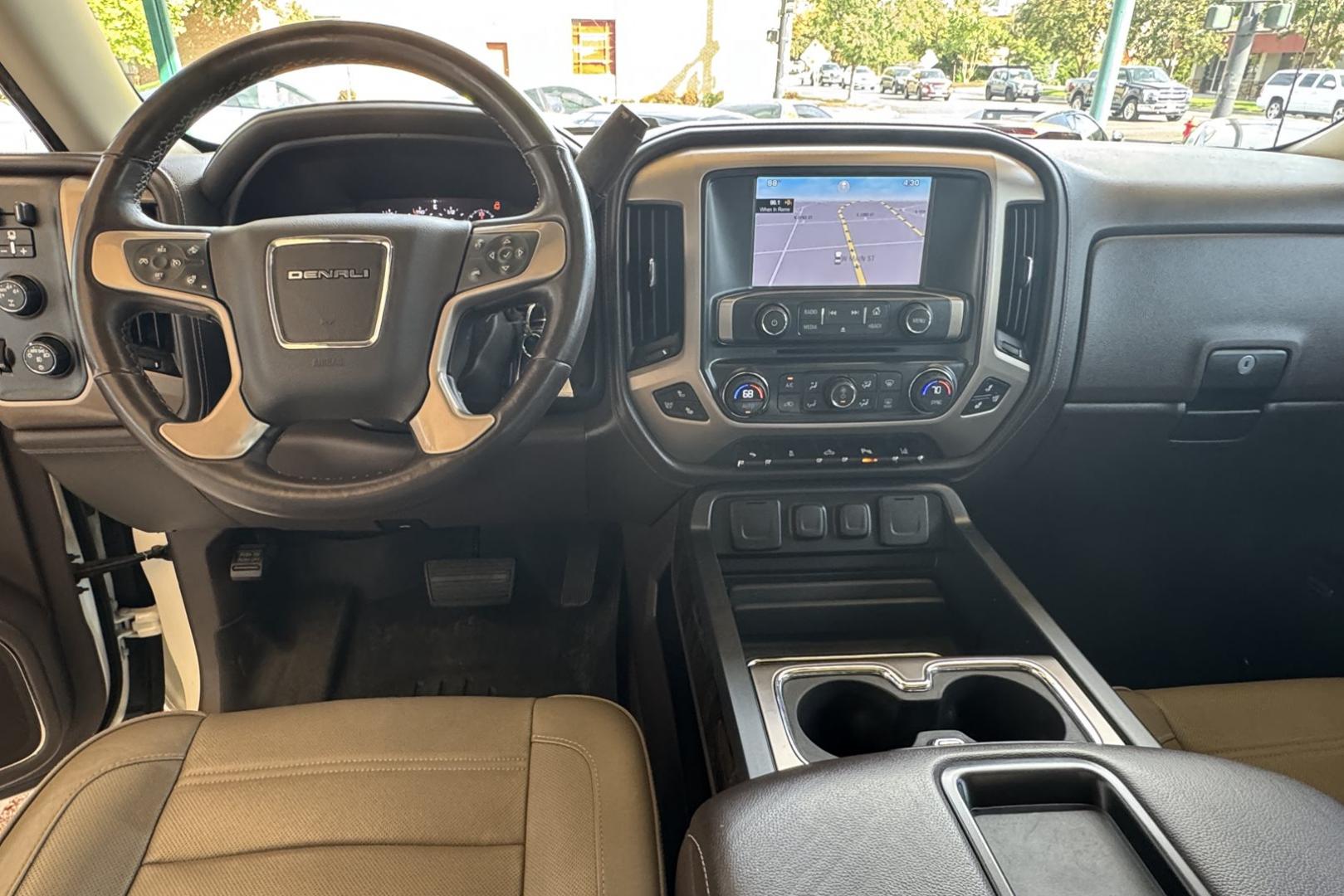 2014 White Diamond /Tan GMC Sierra Denali (3GTU2WEJ8EG) with an V8 6.2 Liter engine, Automatic 6 Speed transmission, located at 2304 W. Main St., Boise, ID, 83702, (208) 342-7777, 43.622105, -116.218658 - Stunning Truck! New Tires Too! - Photo#12