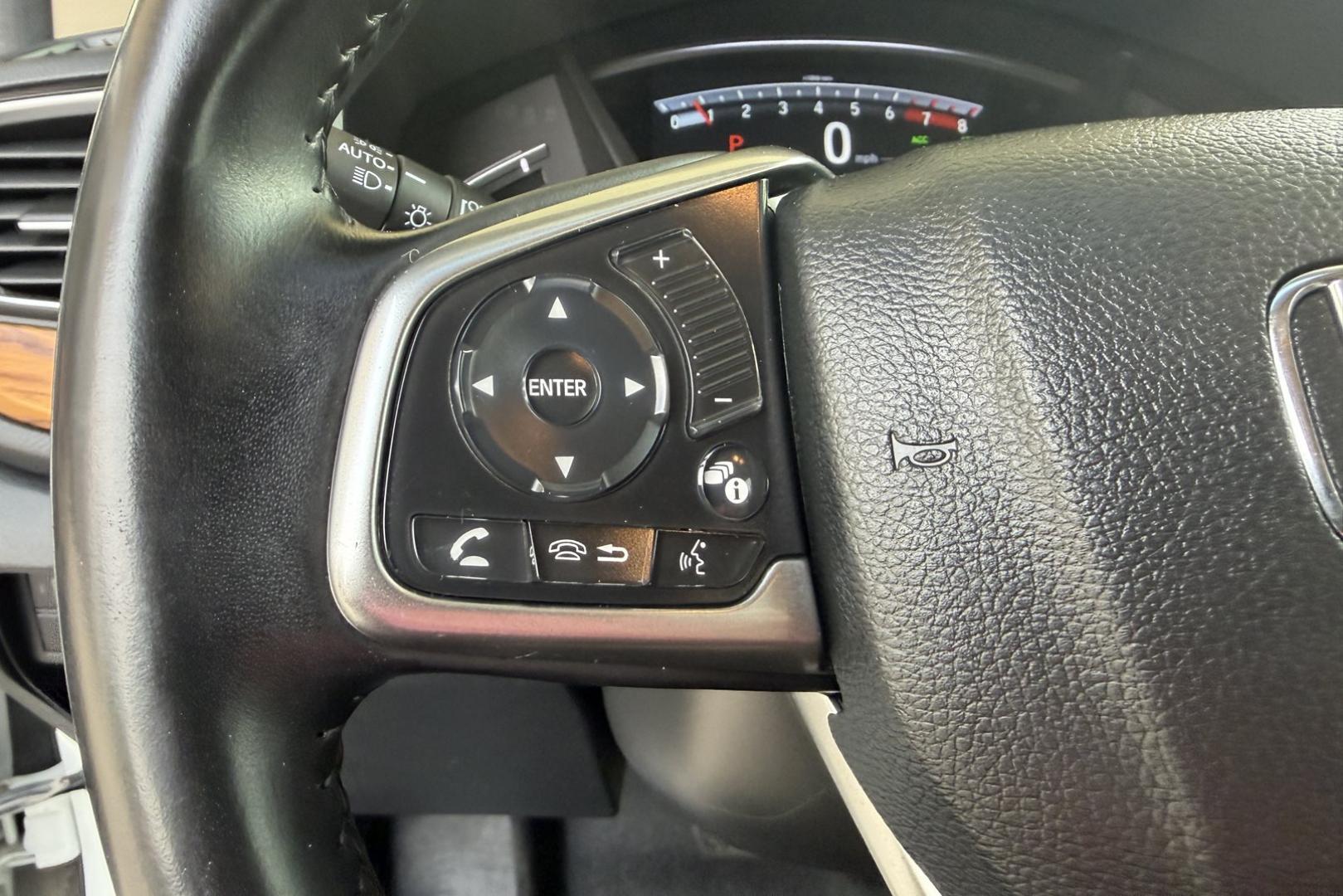 2018 White Diamond Pearl /Tan Honda CR-V Touring (2HKRW2H93JH) with an 4 Cyl 1.5 liter Turbo-Charged engine, Automatic transmission, located at 2304 W. Main St., Boise, ID, 83702, (208) 342-7777, 43.622105, -116.218658 - Highly Optioned And Clean!- Photo#8