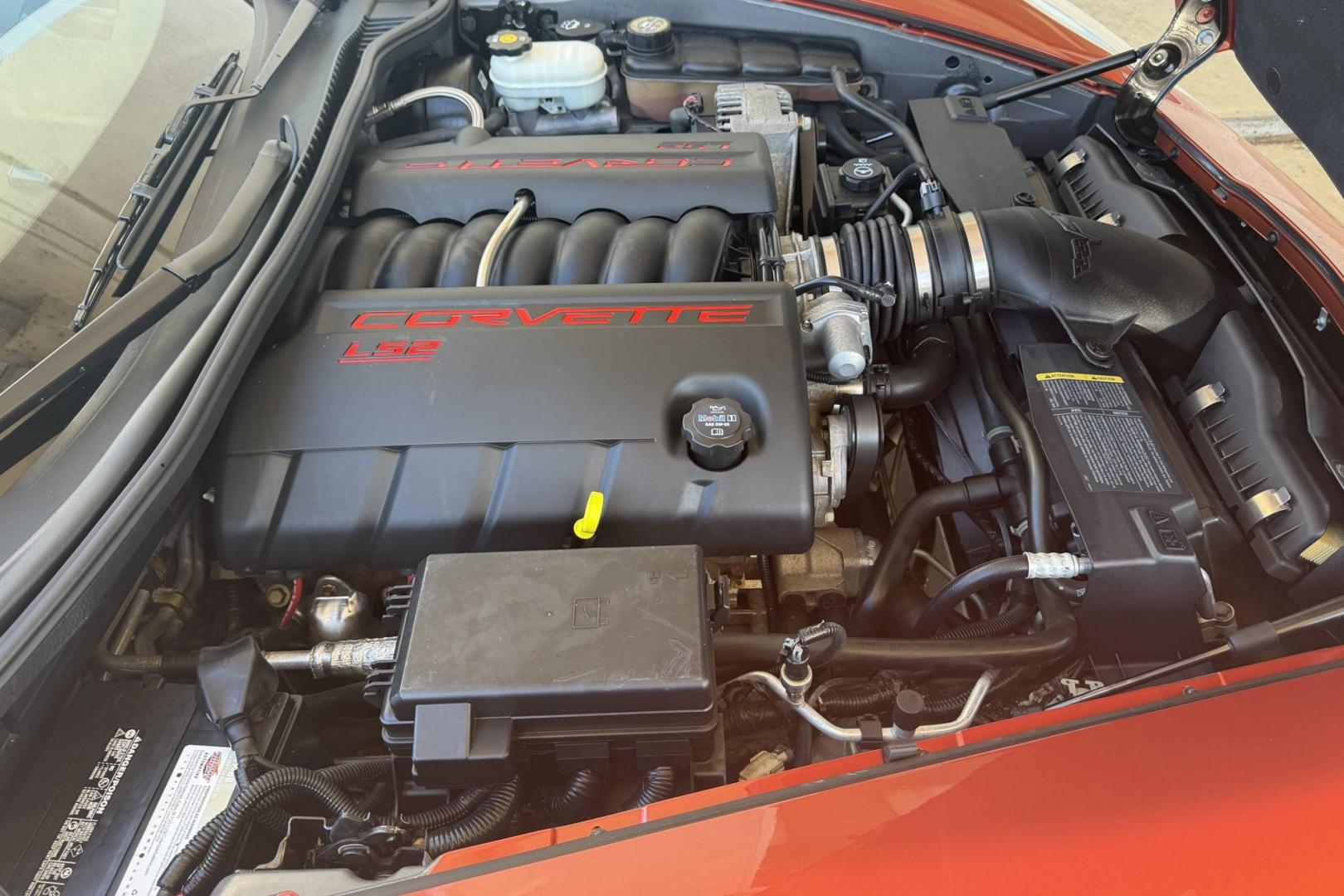 2005 Daytona Sunset Orange /Black Chevrolet Corvette Coupe (1G1YY24U455) with an V8 6.0 liter engine, Automatic transmission, located at 2304 W. Main St., Boise, ID, 83702, (208) 342-7777, 43.622105, -116.218658 - Rare And Beautiful Daytona Sunset Orange! Very Low Mileage And New Tires Too!- Photo#10