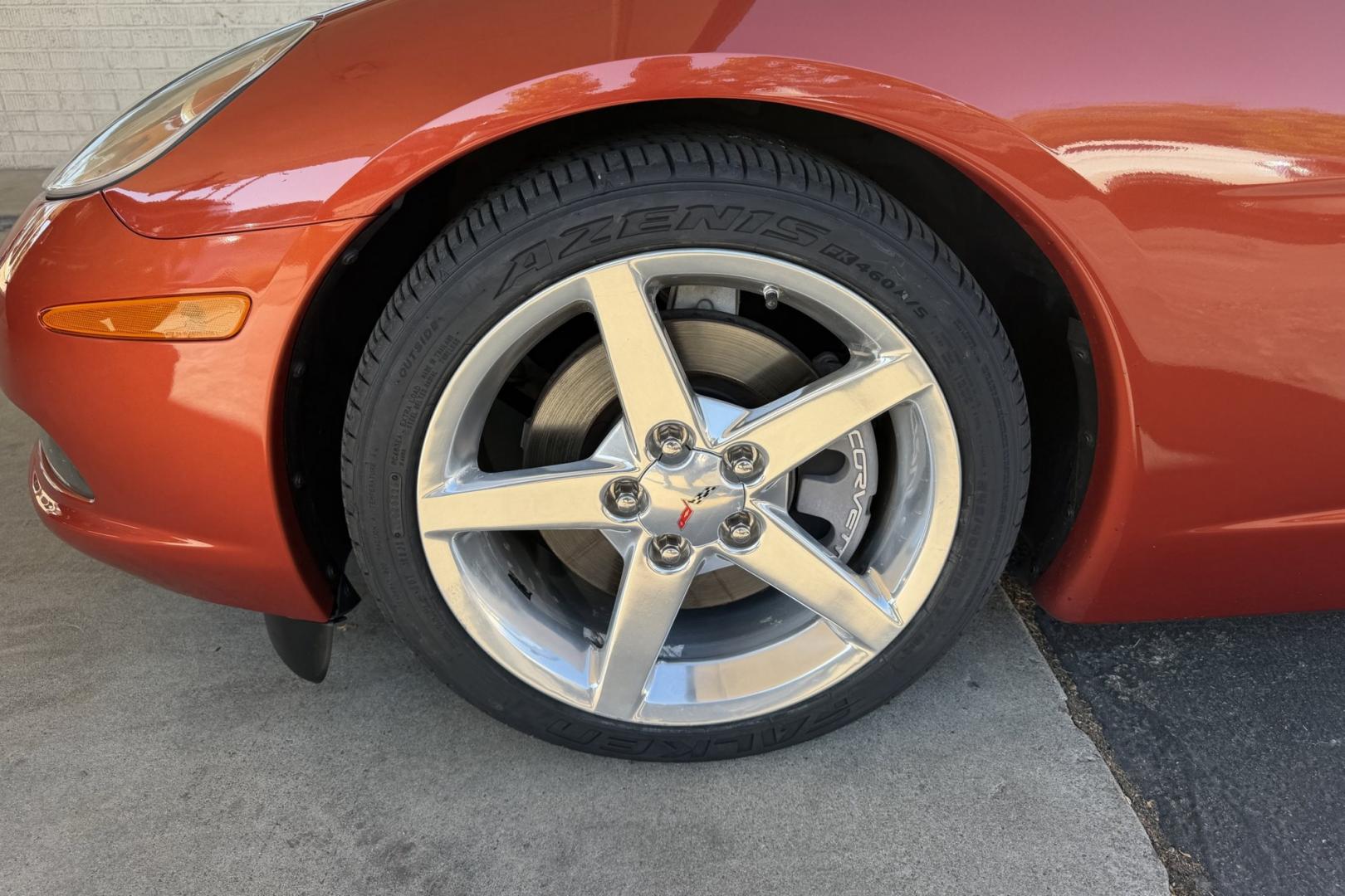 2005 Daytona Sunset Orange /Black Chevrolet Corvette Coupe (1G1YY24U455) with an V8 6.0 liter engine, Automatic transmission, located at 2304 W. Main St., Boise, ID, 83702, (208) 342-7777, 43.622105, -116.218658 - Rare And Beautiful Daytona Sunset Orange! Very Low Mileage And New Tires Too!- Photo#11
